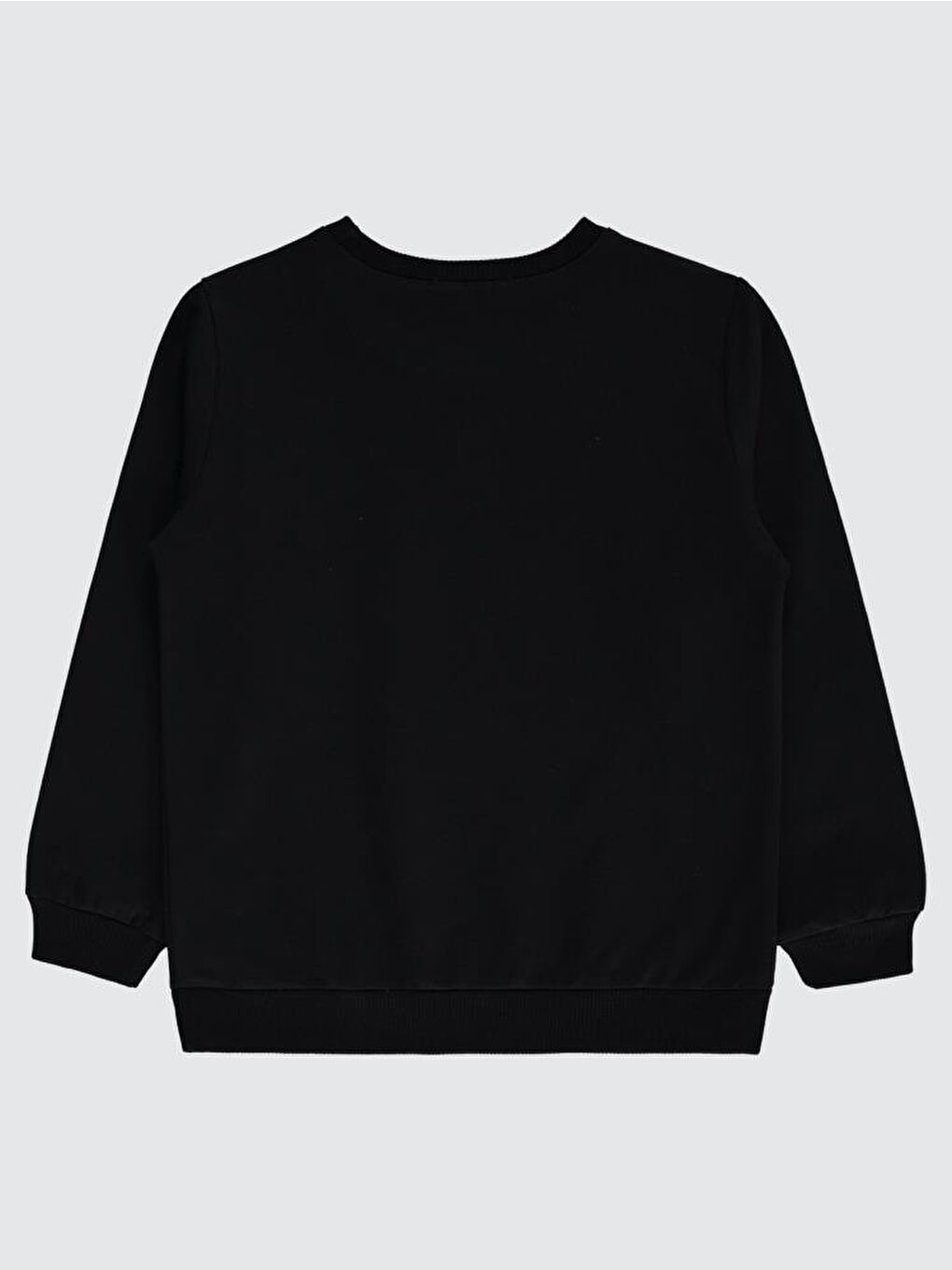 Girls Basic 6-9 Yaş Sweatshirt - Siyah 7-8 Yaş-2