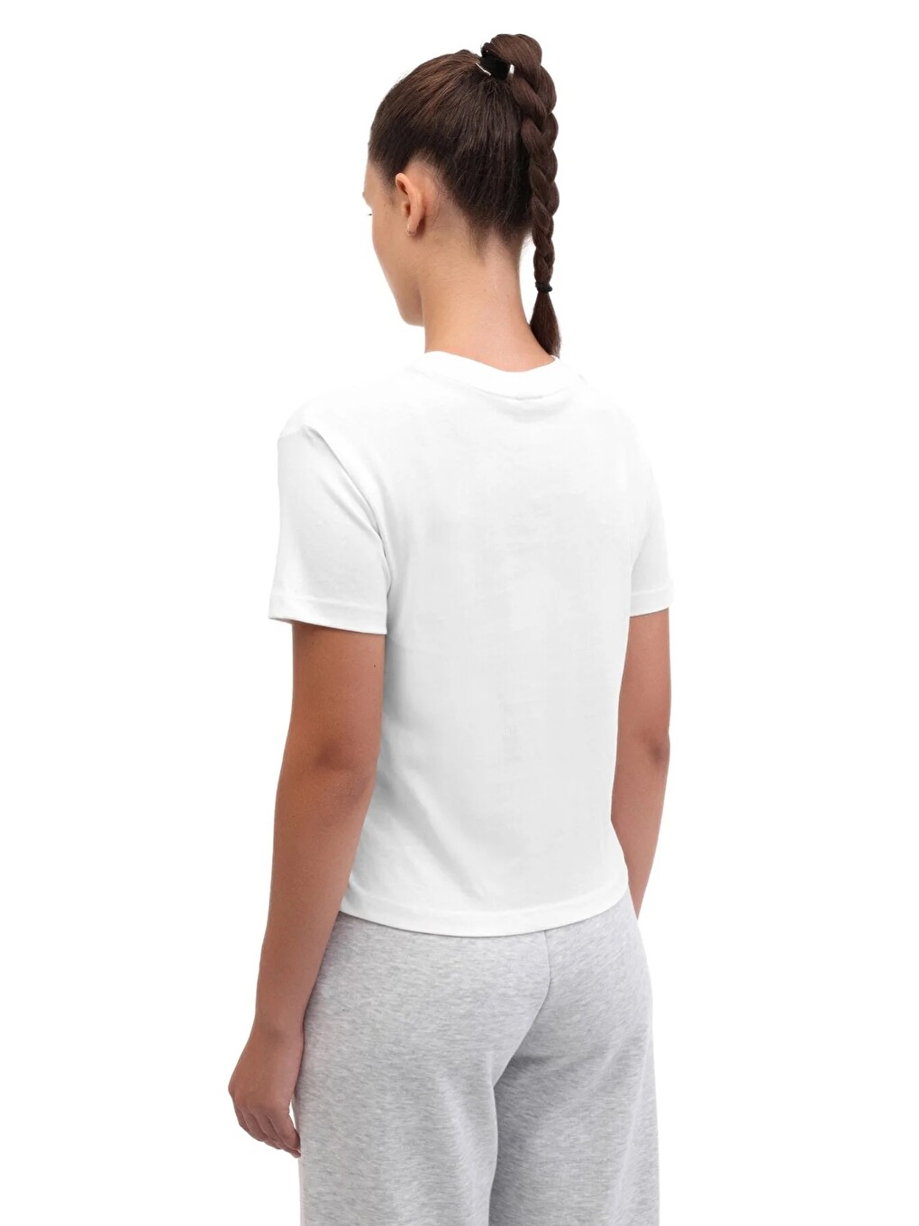 Bej Kısa Kol T-shirt Kadın Ekru Wb 11ct223-1