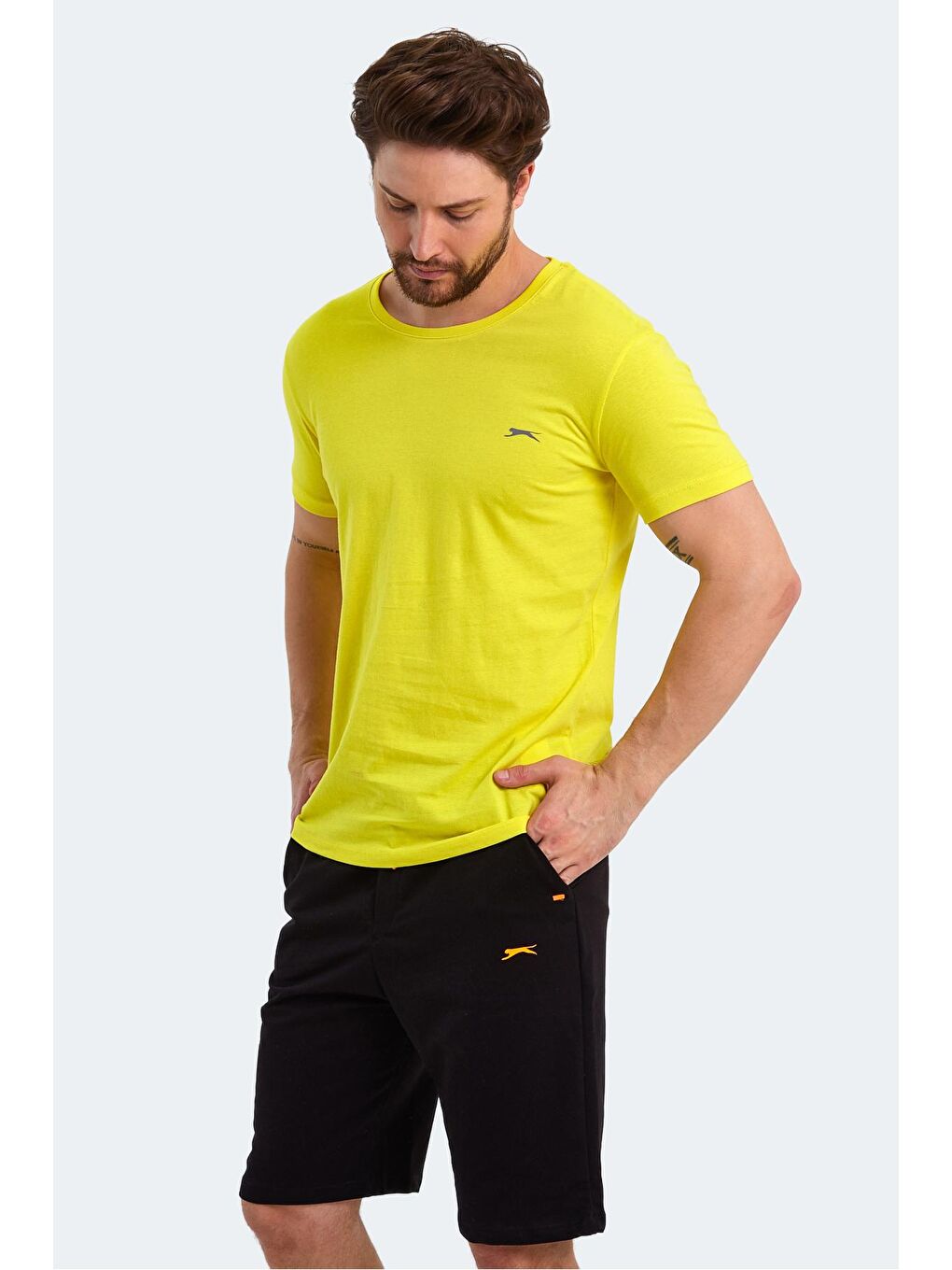 SLAZENGER Açık Sarı SANDER KTN Erkek T-Shirt Açık Sarı - 4