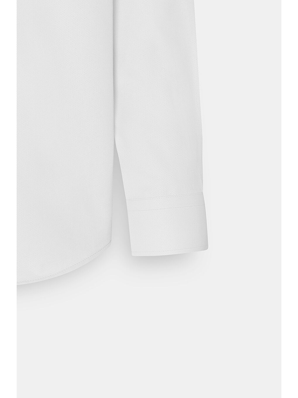 Erkek Beyaz Slim Fit Dar Kesim Oxford Düğmeli Yaka Armürlü Pamuklu Gömlek-10