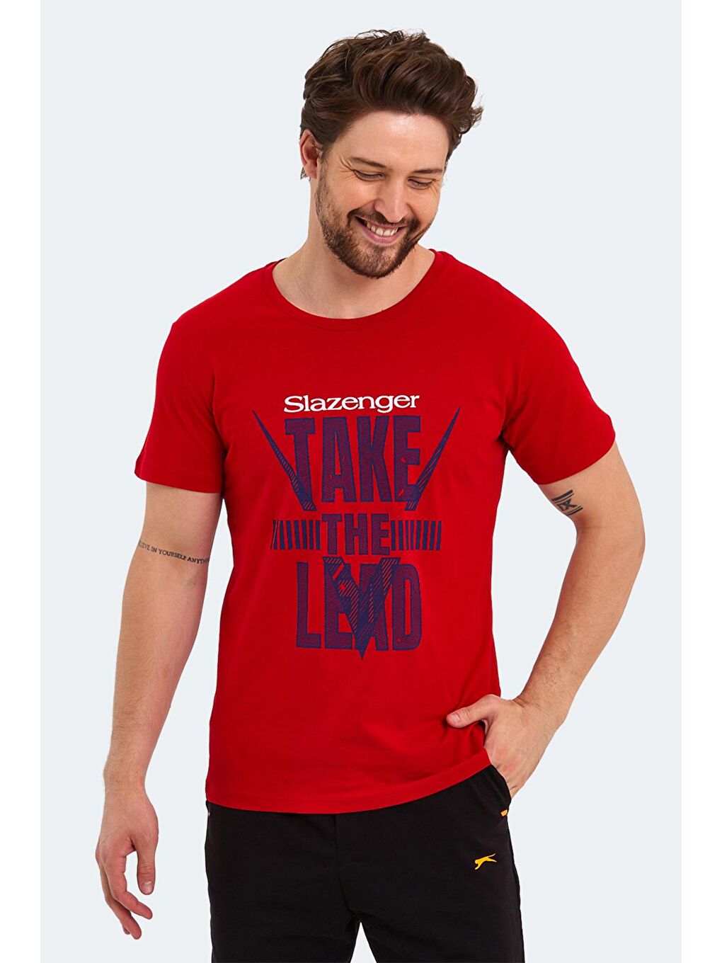 SLAZENGER Kırmızı KASSIA Erkek T-Shirt Kırmızı