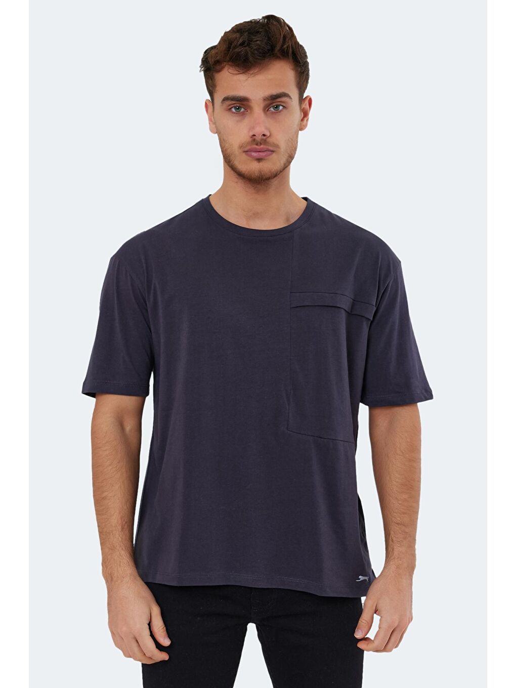 KAURI OVER Erkek %100 Pamuk Tişört Antrasit-2