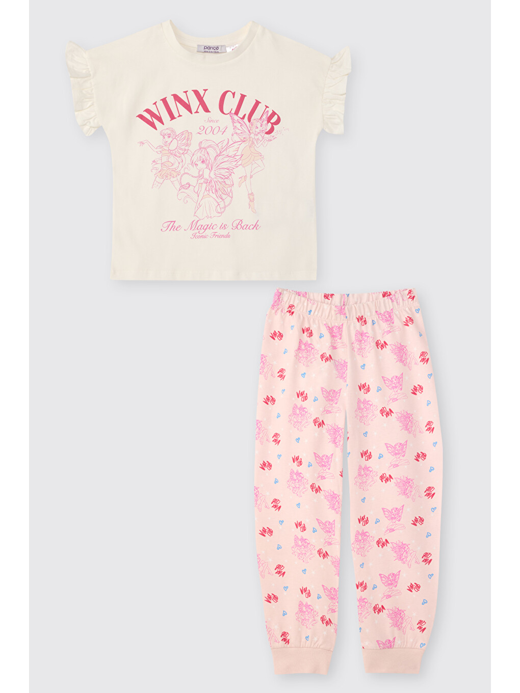 Winx Club Kız Çocuk Pembe Pijama Takımı