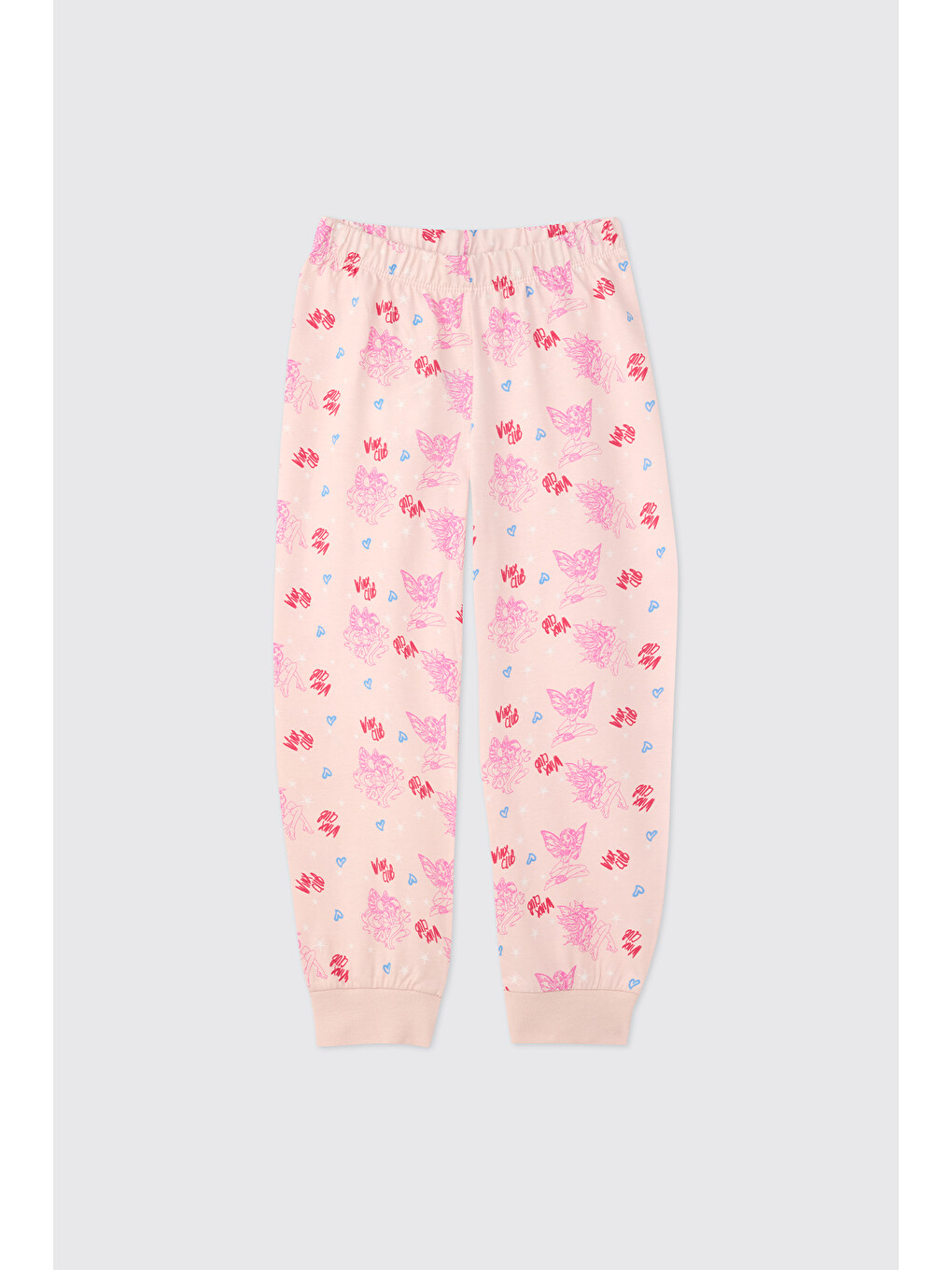 Winx Club Kız Çocuk Pembe Pijama Takımı-1
