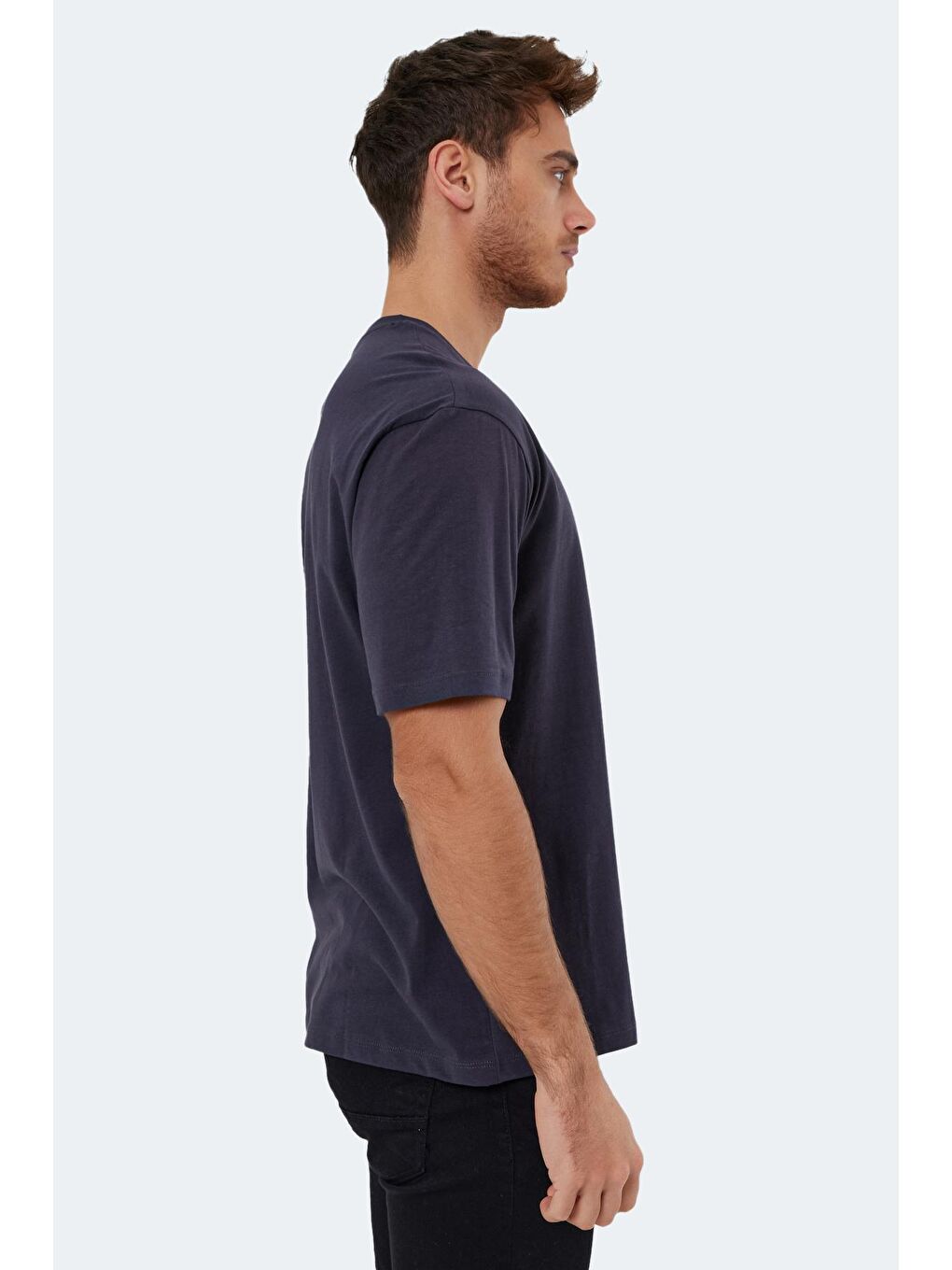 KAURI OVER Erkek %100 Pamuk Tişört Antrasit-3