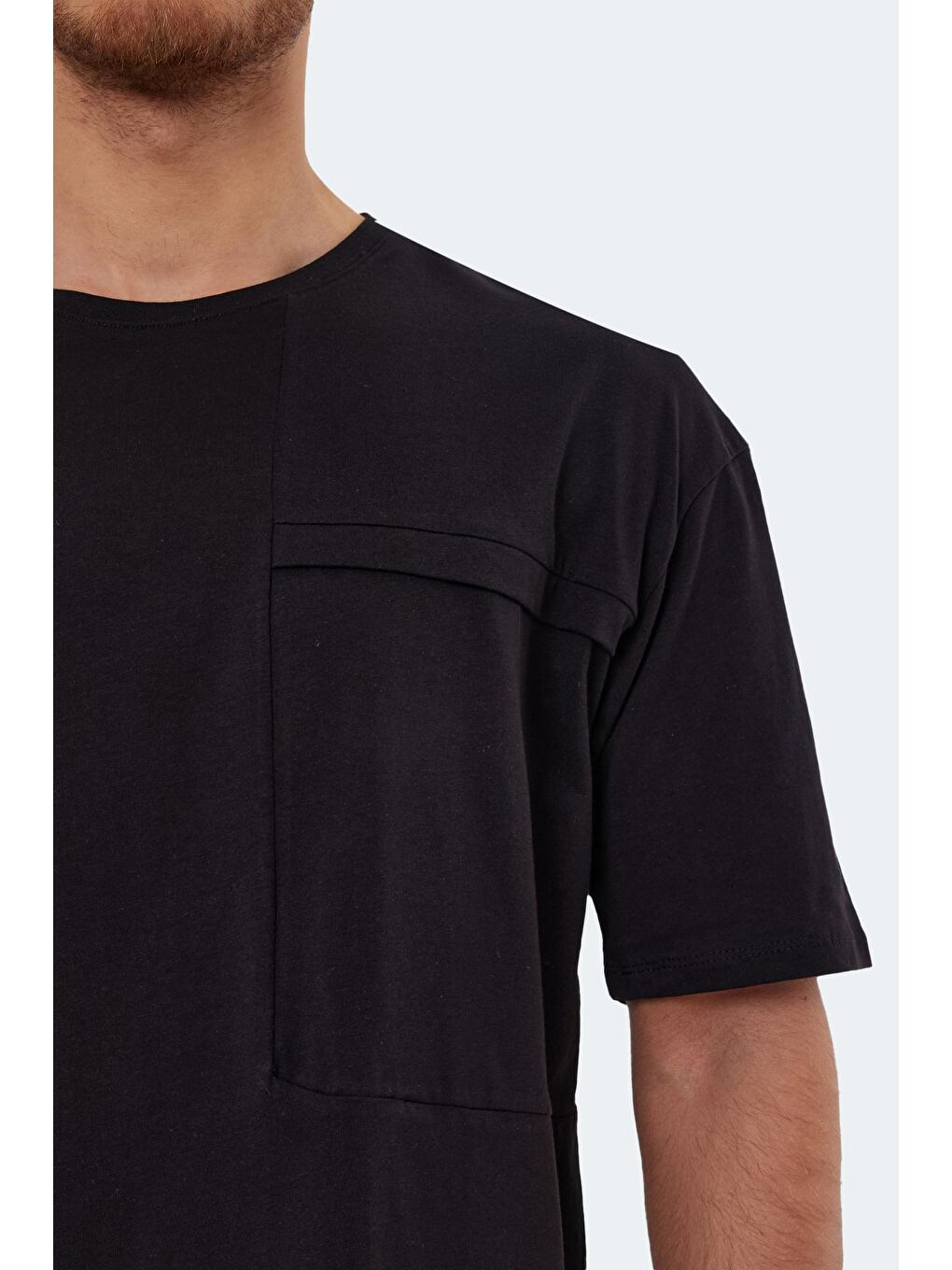 KAURI OveR Erkek %100 Pamuk Tişört Siyah-2
