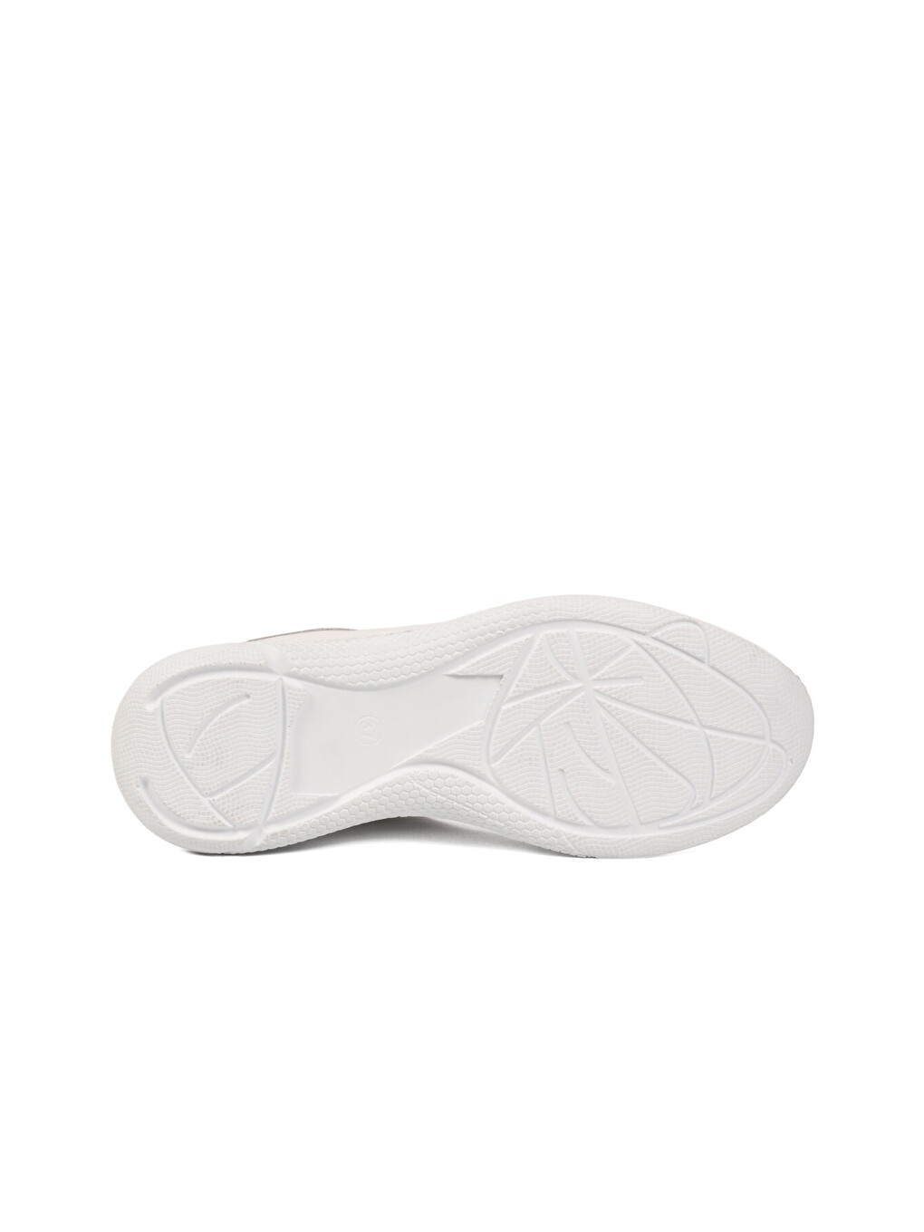 Beyaz Hakiki Deri Hafızalı Taban Lastik Bağcıklı Kadın Casual Ayakkabı Sneaker 8439 Z-1