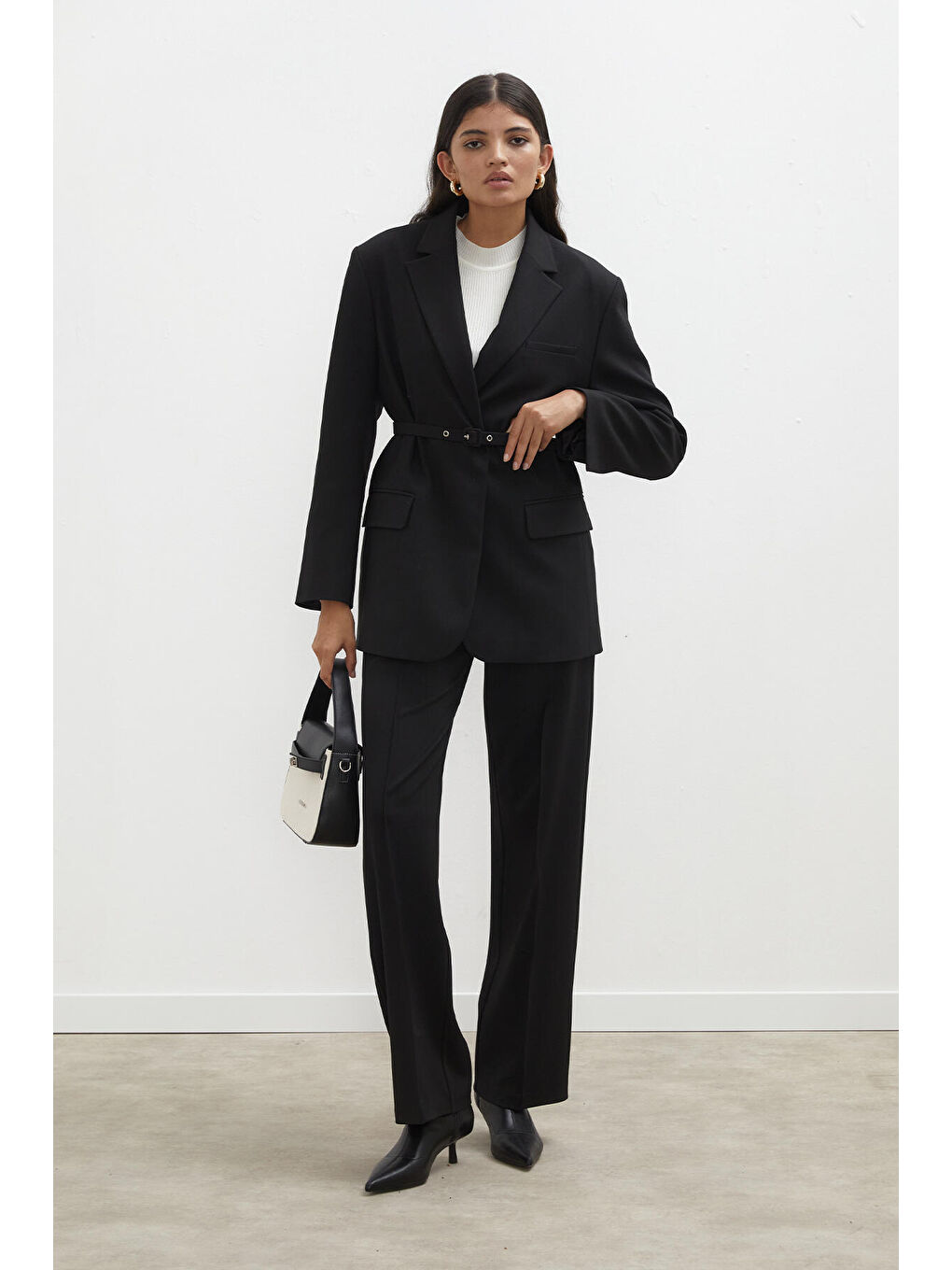 Premium Straight Pantolon Siyah-1