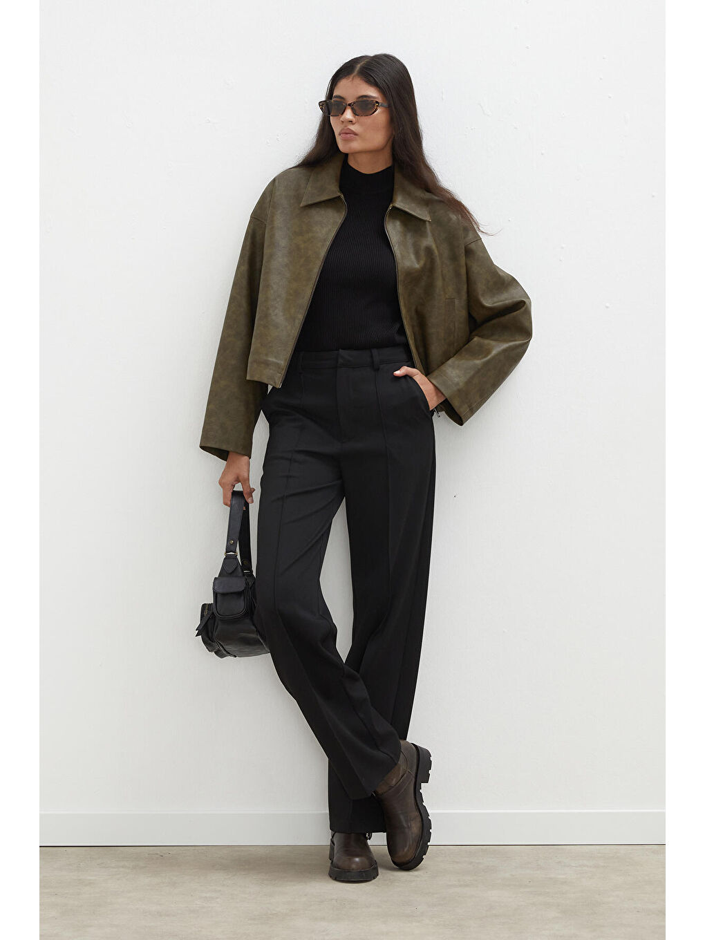 Premium Straight Pantolon Siyah-2