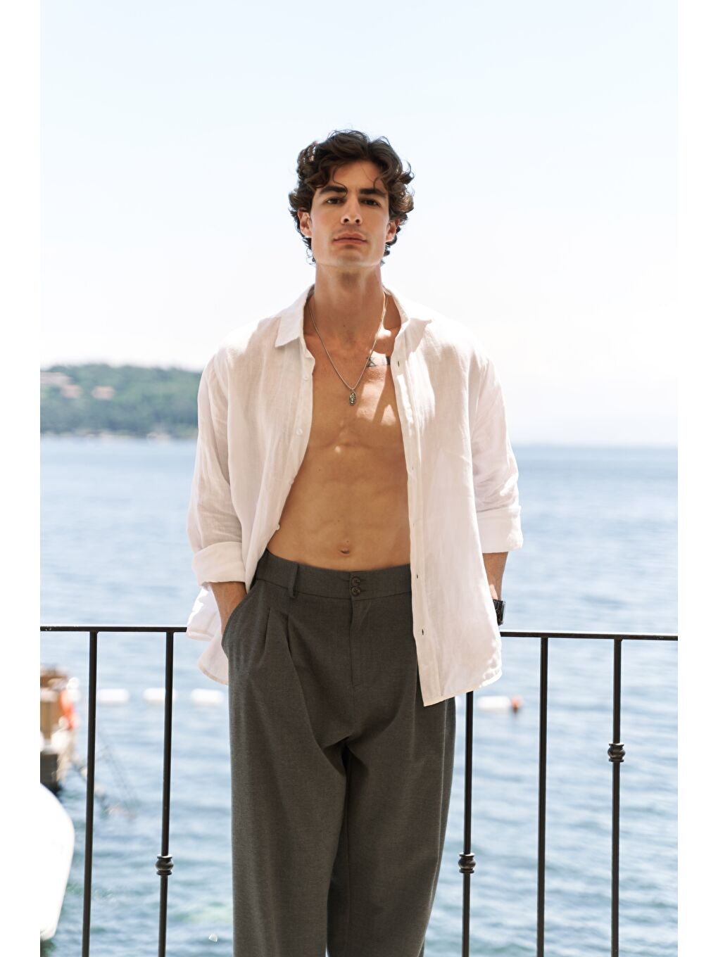 Gri Geaohrid Füme Erkek Pantolon-4