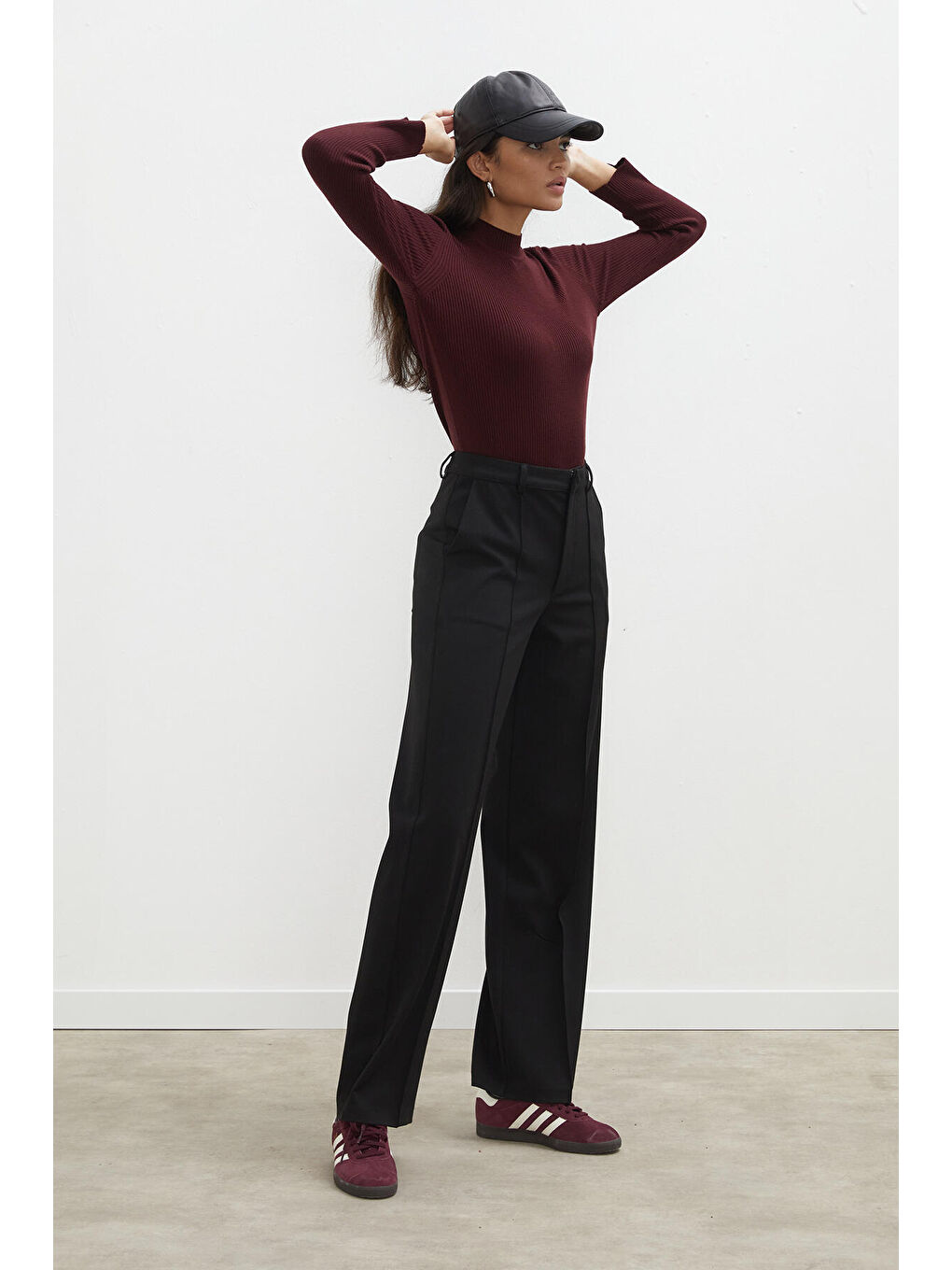 Premium Straight Pantolon Siyah-4