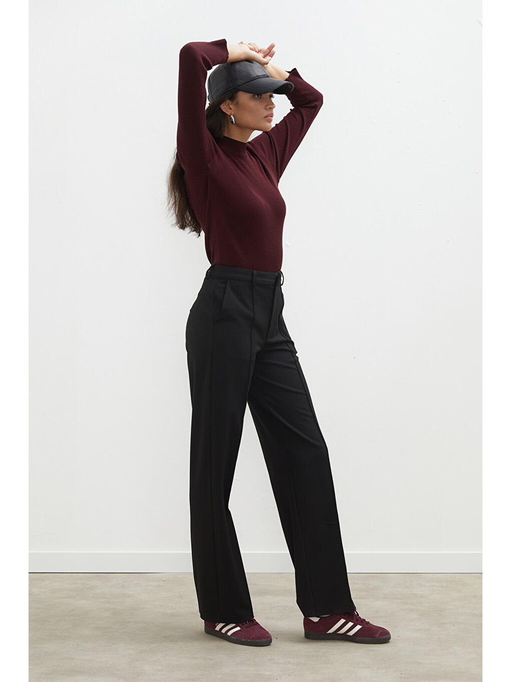 Premium Straight Pantolon Siyah-6