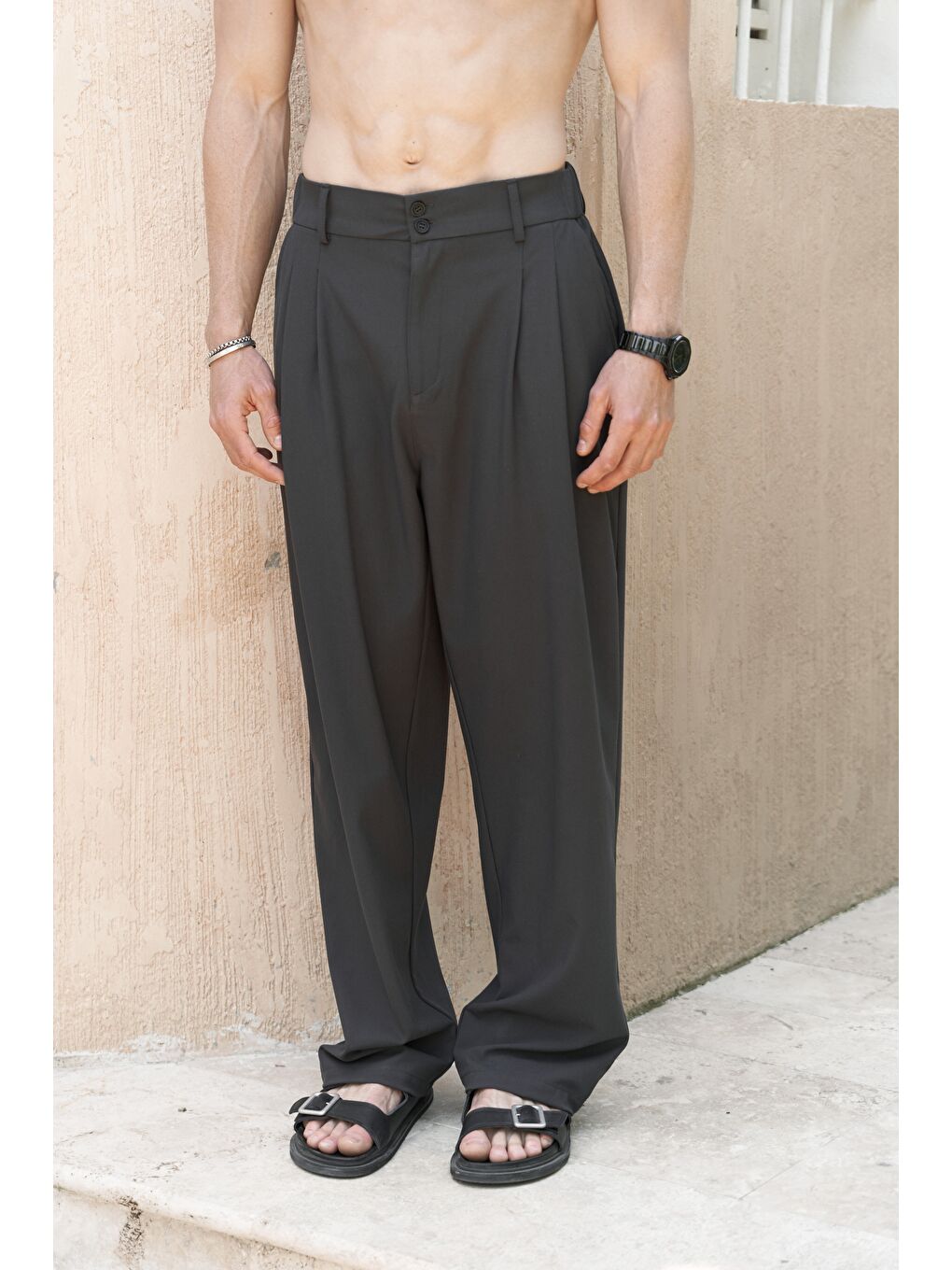 Geaohrid Siyah Erkek Pantolon-2