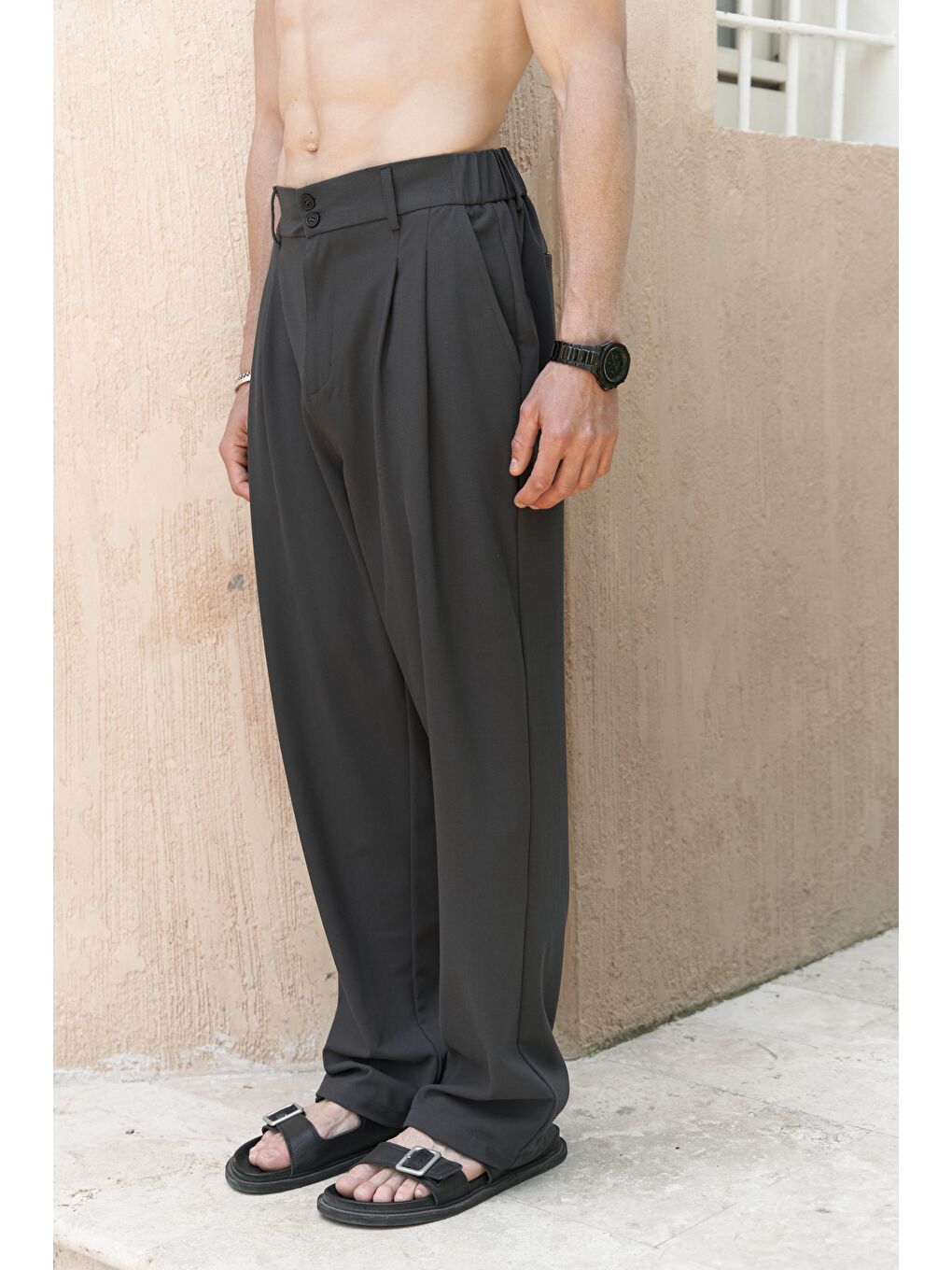 Geaohrid Siyah Erkek Pantolon-3