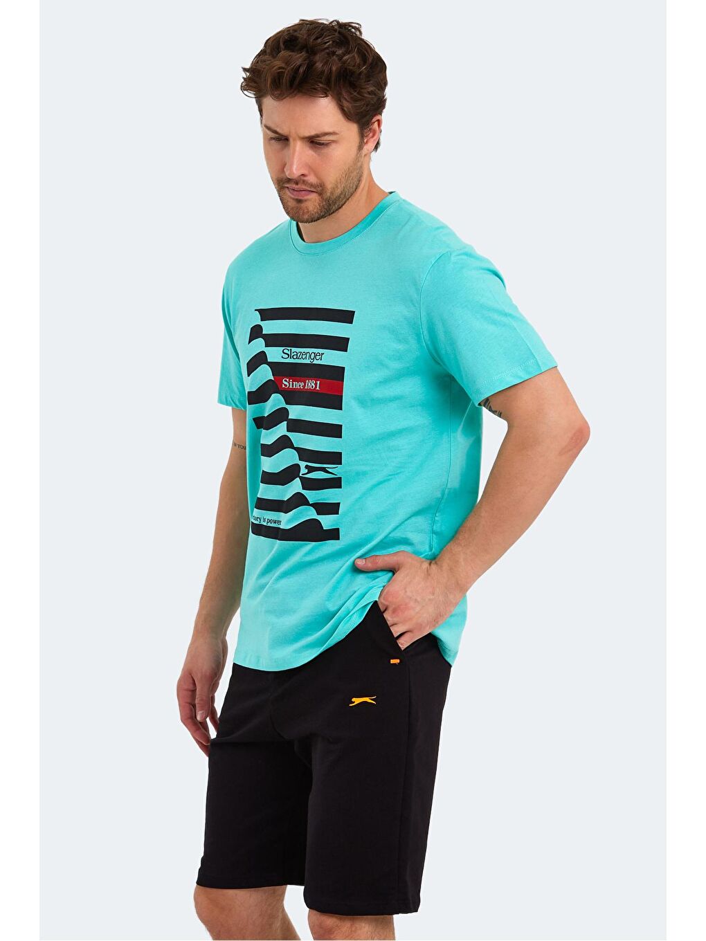 Yeşil KATELL OVER Erkek Tişört Nane-4