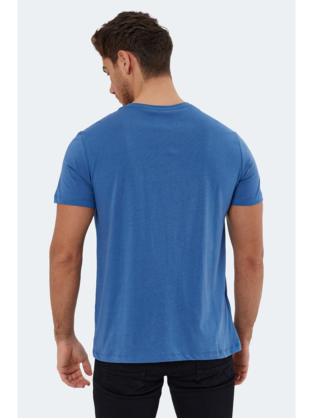 İndigo KAURI Erkek %100 Pamuk Tişört Indigo-1