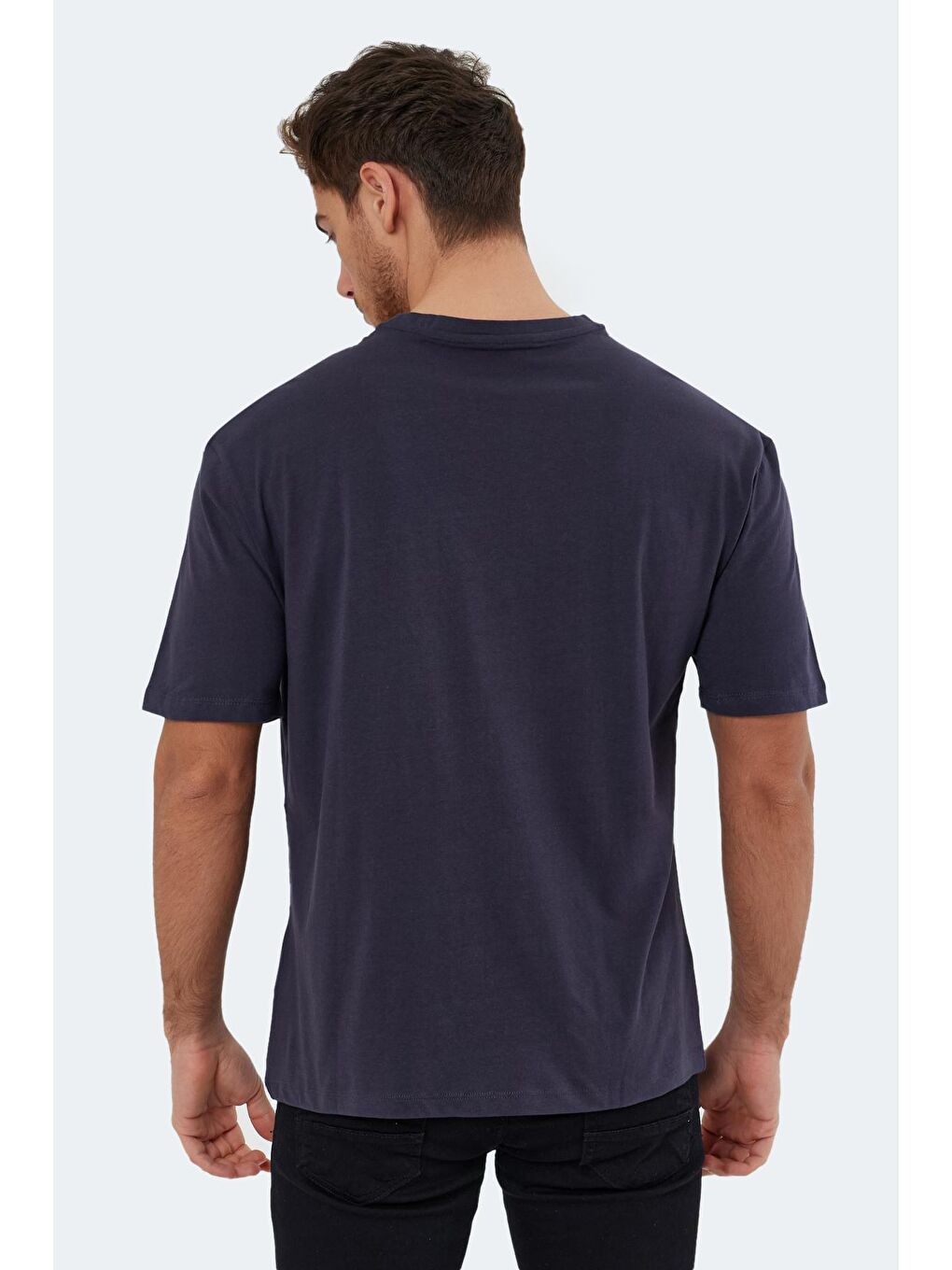 KAURI Erkek %100 Pamuk Tişört Antrasit-1