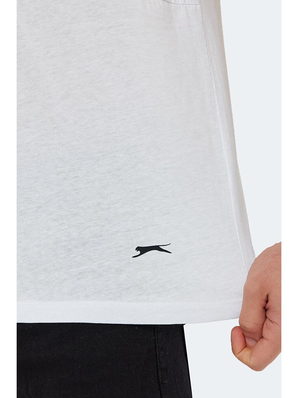 KAURI Erkek %100 Pamuk Tişört Beyaz-4