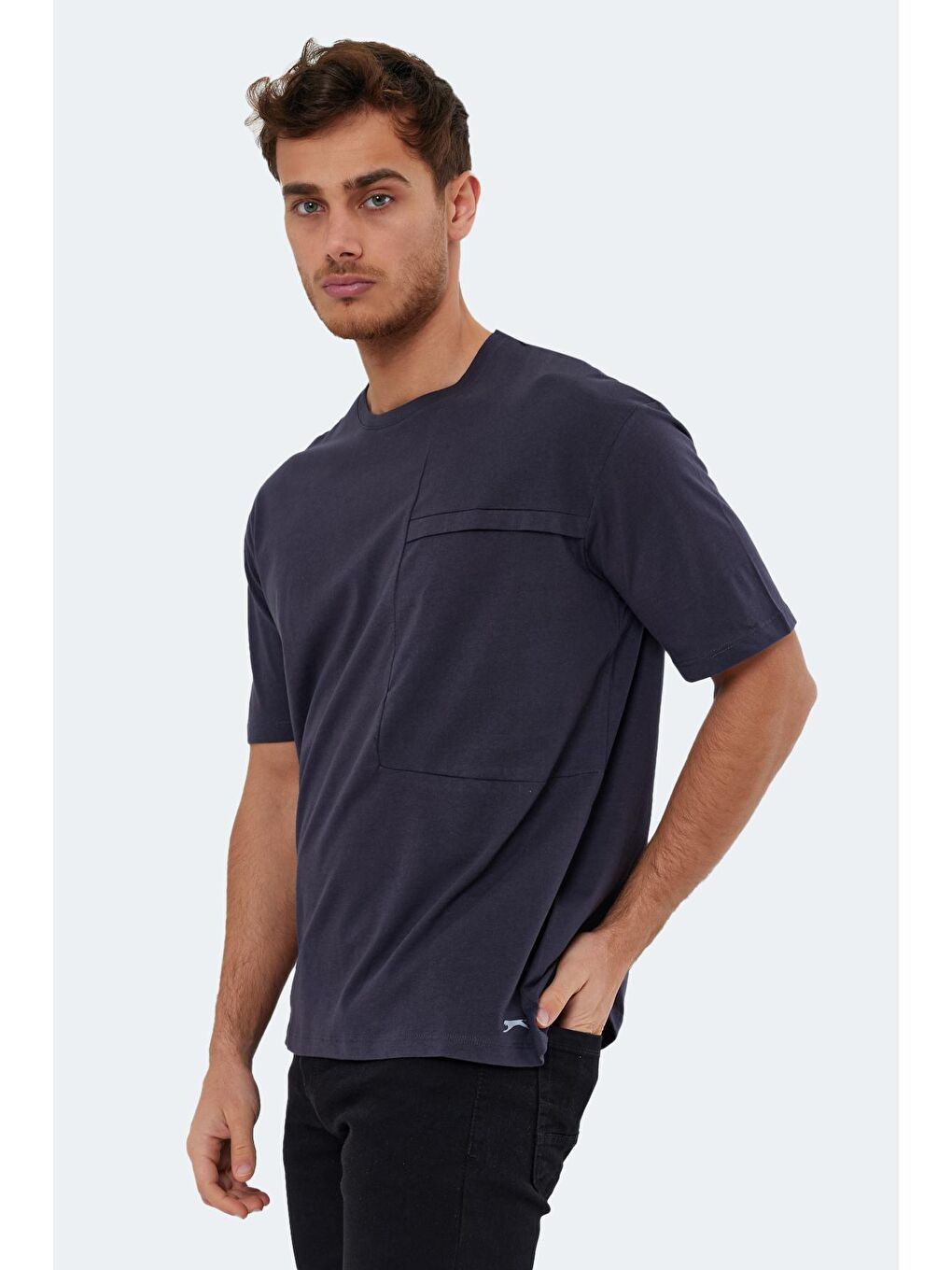 KAURI Erkek %100 Pamuk Tişört Antrasit-2