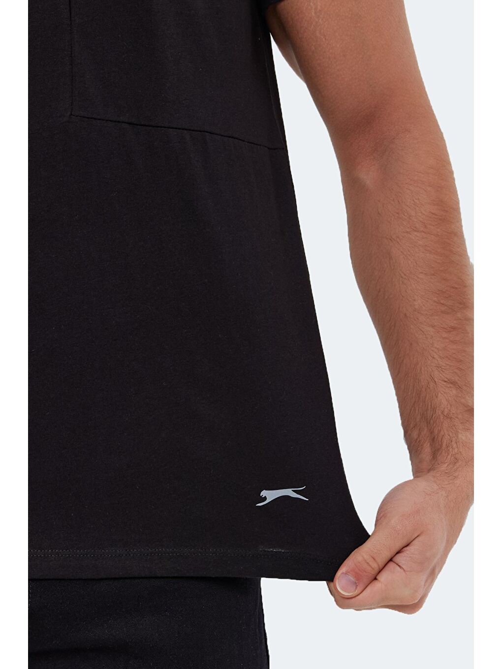 KAURI Erkek %100 Pamuk Tişört Siyah-4