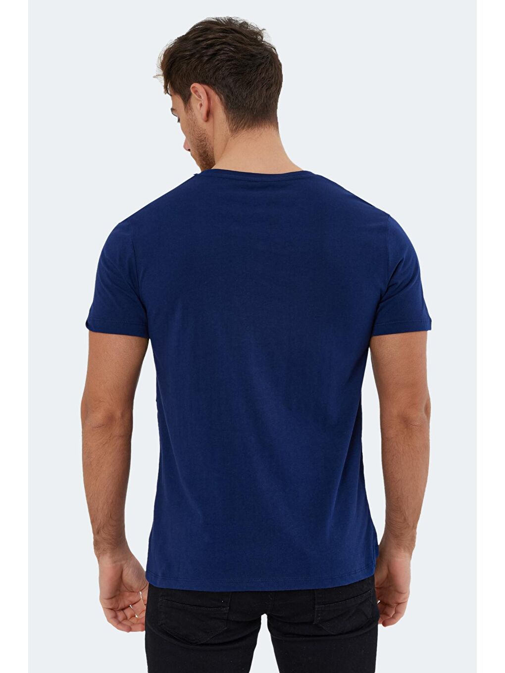 KAURI Erkek %100 Pamuk Tişört Lacivert-1