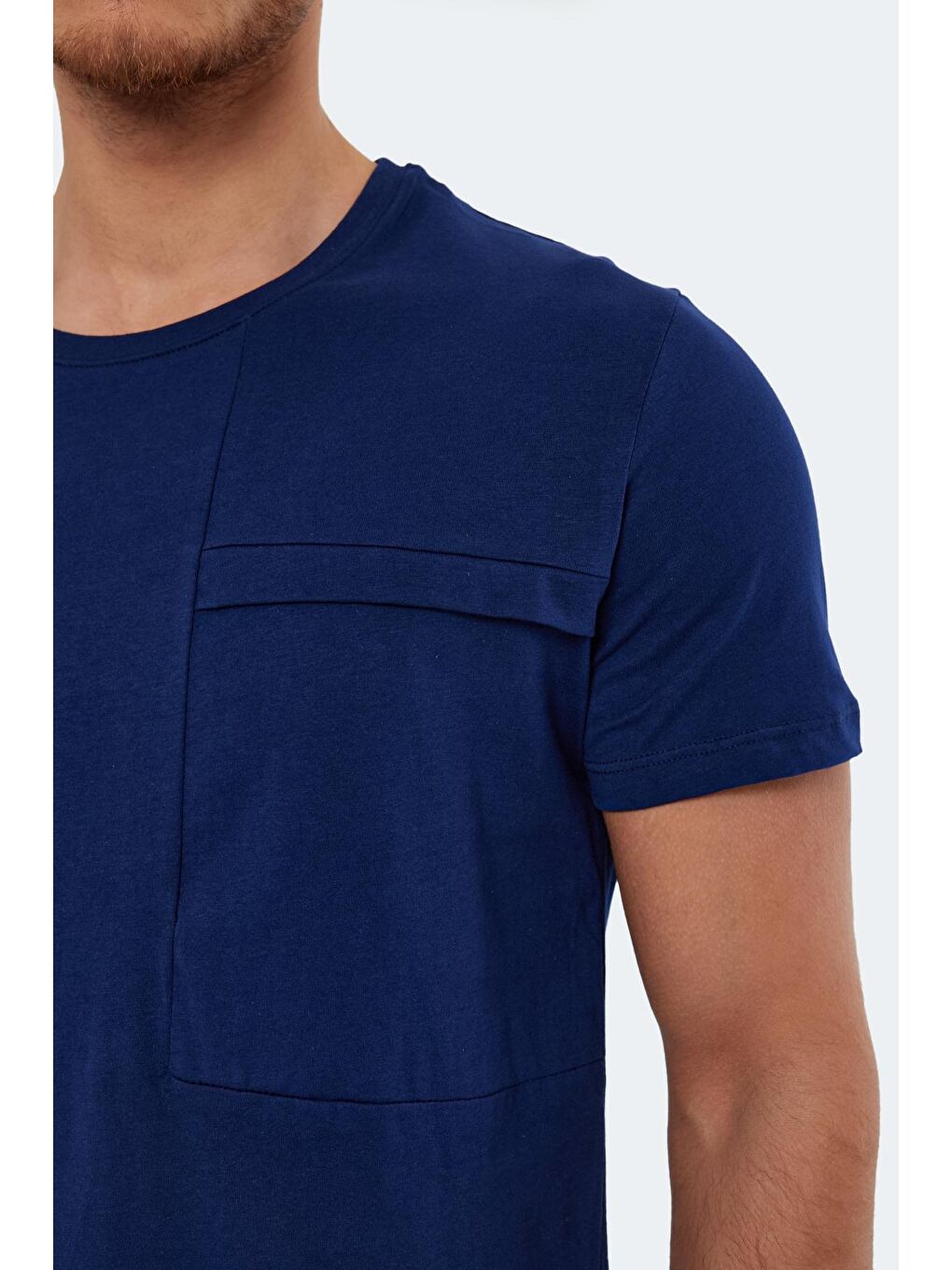 KAURI Erkek %100 Pamuk Tişört Lacivert-3