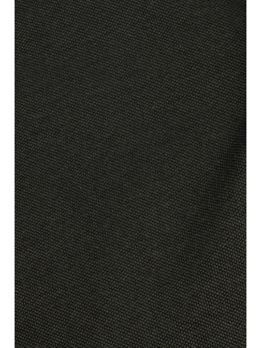 Erkek Polo Yaka Klasik Fit Düz Pamuklu Pike  Haki Tişört-4