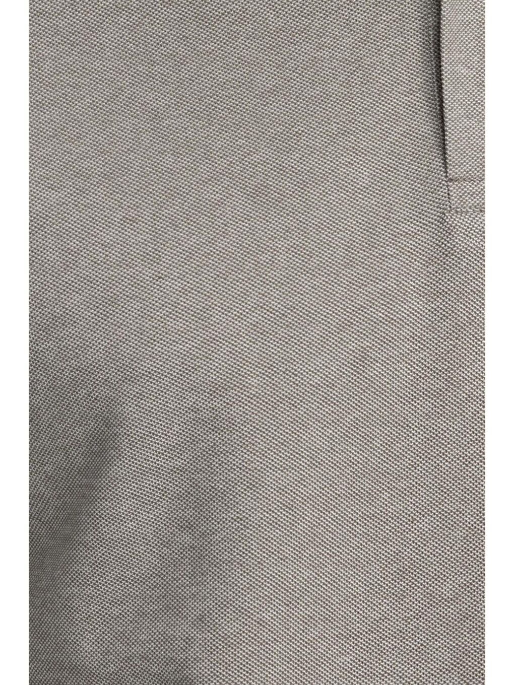 Erkek Polo Yaka Klasik Fit Düz Pamuklu Pike  Gri Tişört-4