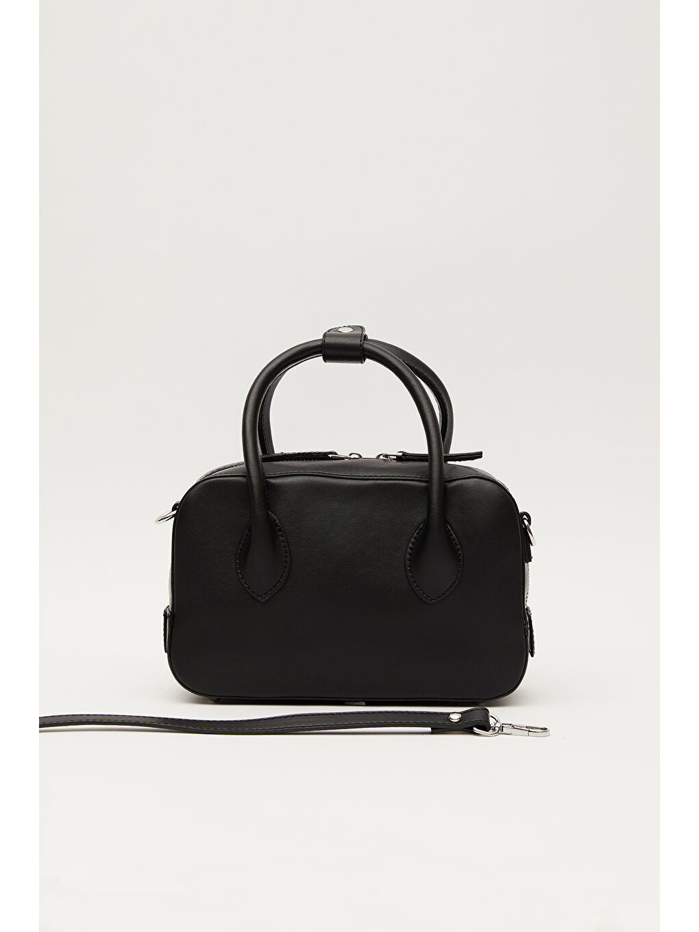 Ester Deri Kutu Çanta Siyah-5