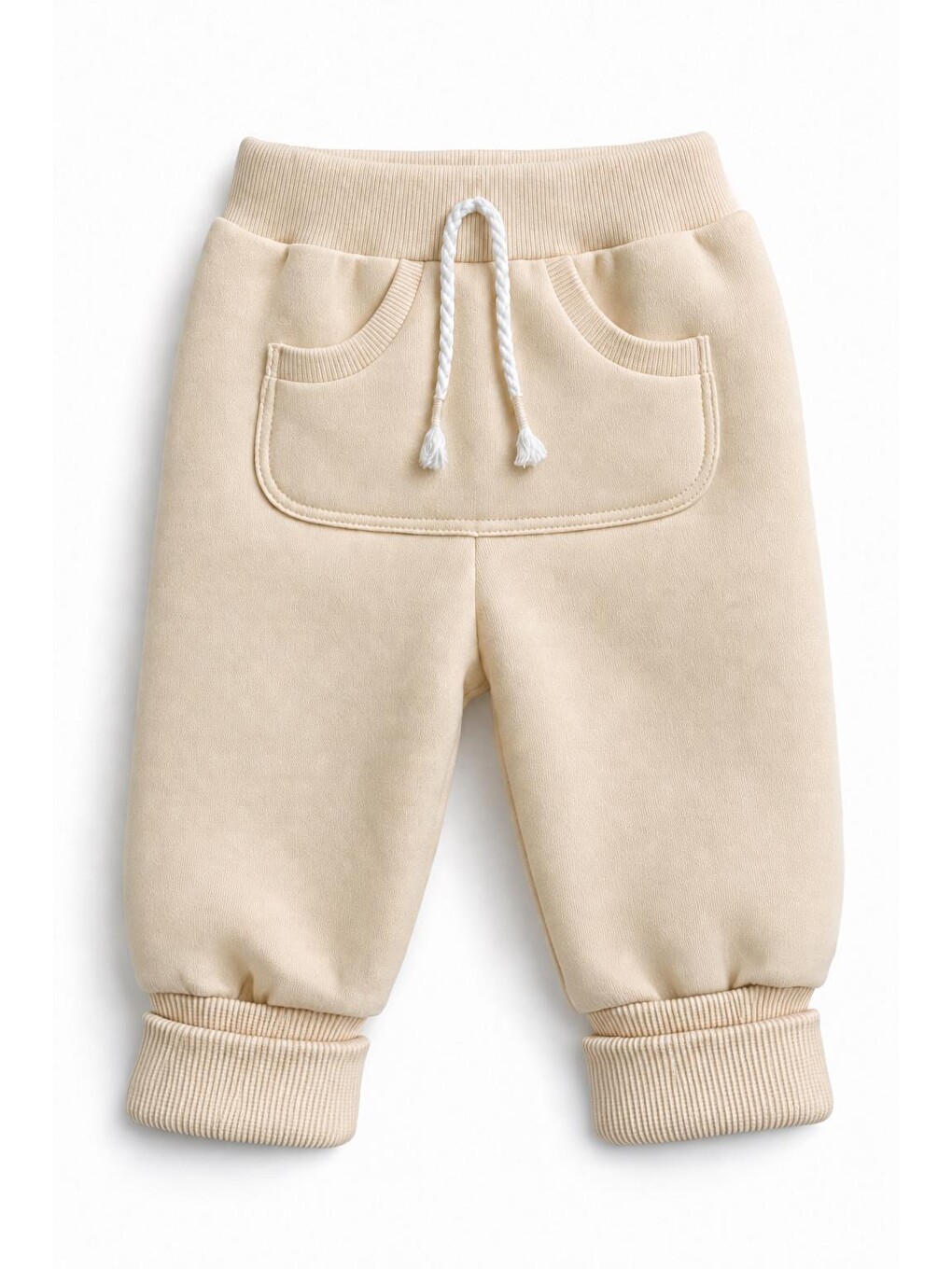 Ekru Bebek Pantalon %100 Organik Pamuk , Bebek - Yenidoğan- Csy8044