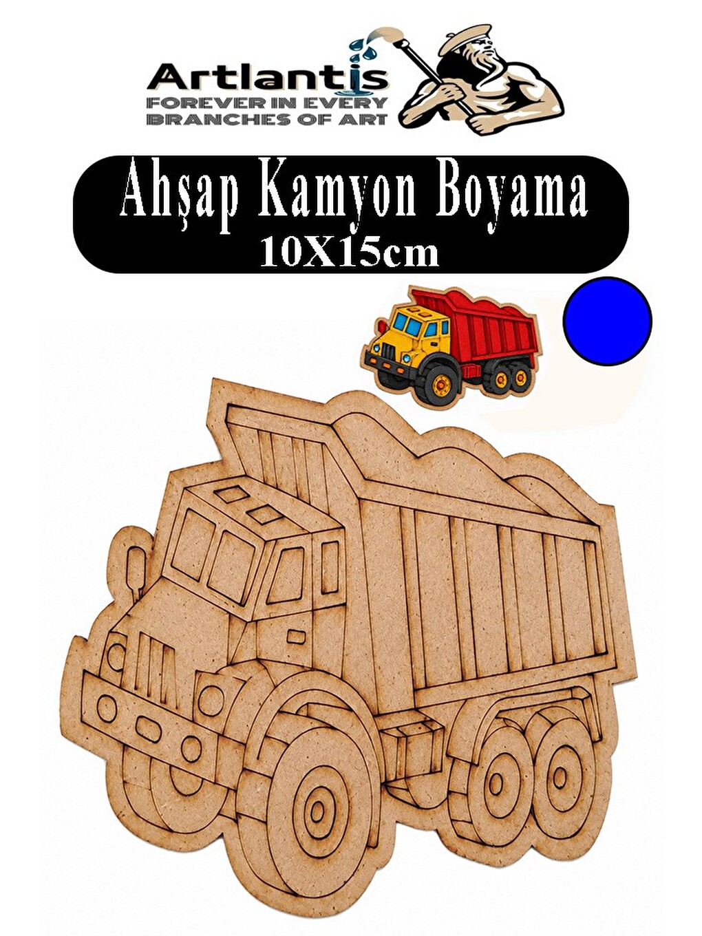 Ahşap Boyama Araçlar 1 Adet 10x15cm Taşıtlar Boyama Figürü Etkinlik Çoçuk Gelişim Motor Beceri Kreş