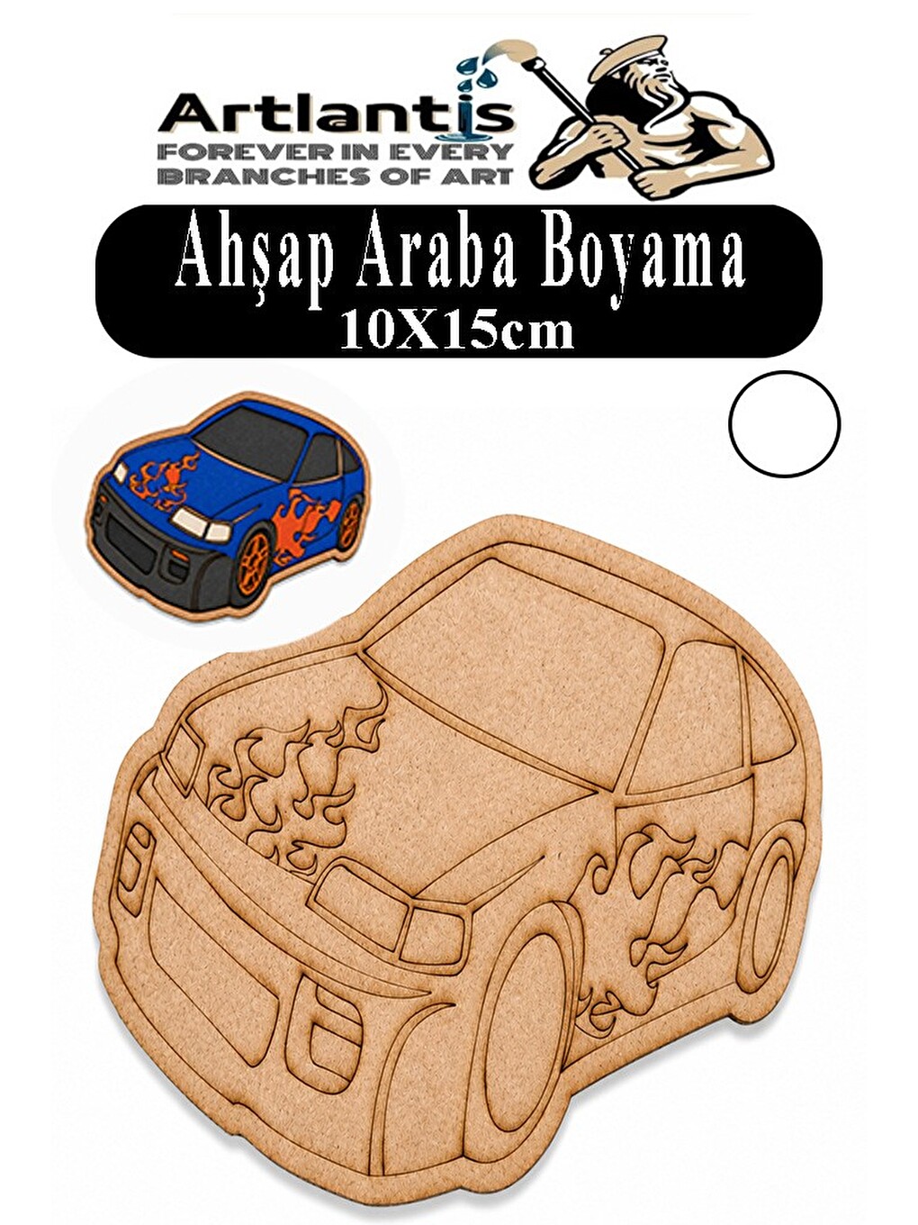 Ahşap Boyama Araçlar 1 Adet 10x15cm Taşıtlar Boyama Figürü Etkinlik Çoçuk Gelişim Motor Beceri Kreş