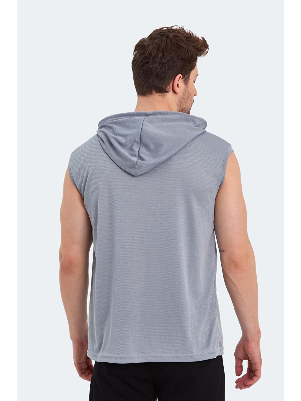 RAG Erkek Kolsuz Tişört Gri-1