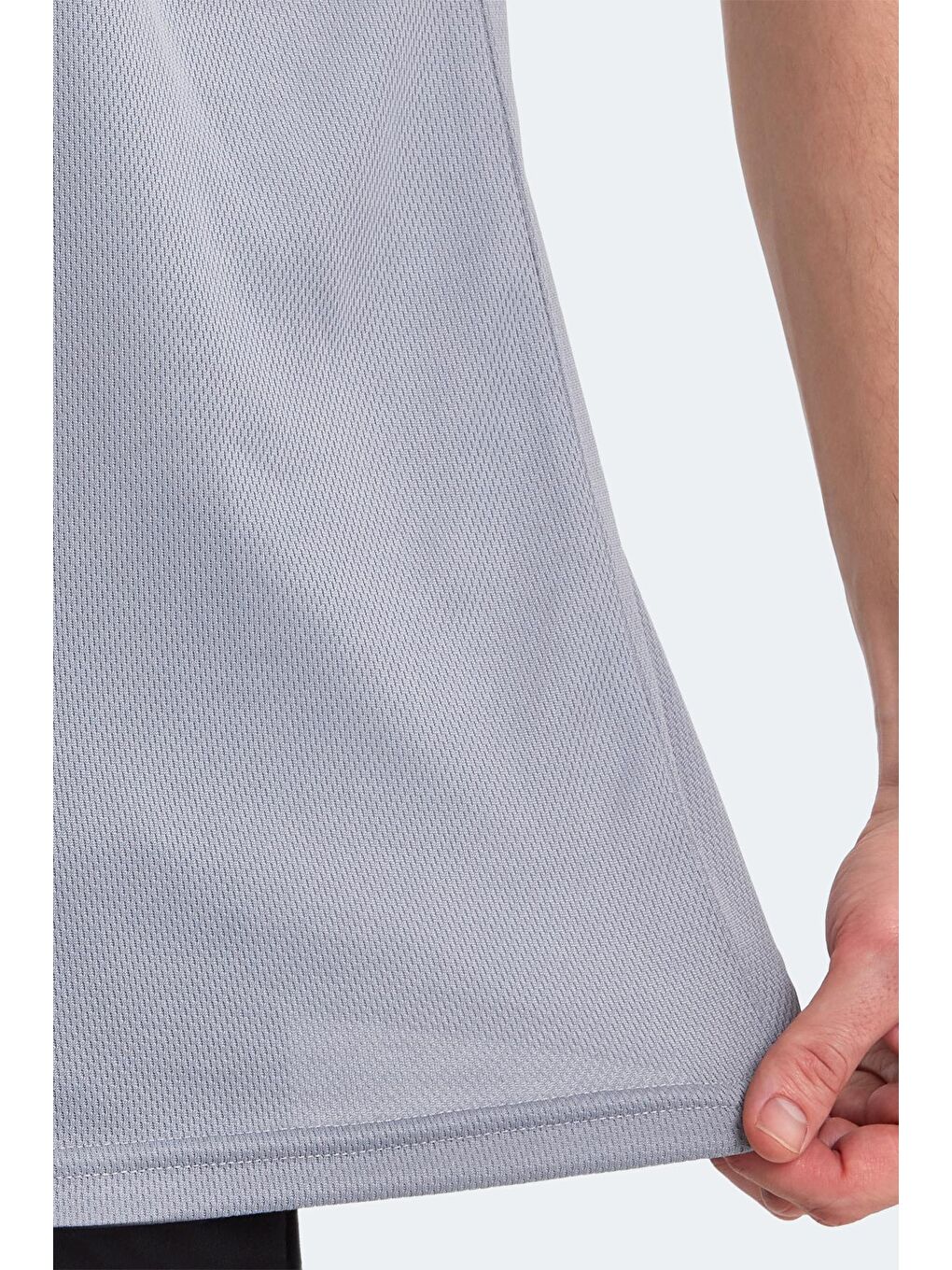 RAG Erkek Kolsuz Tişört Gri-4