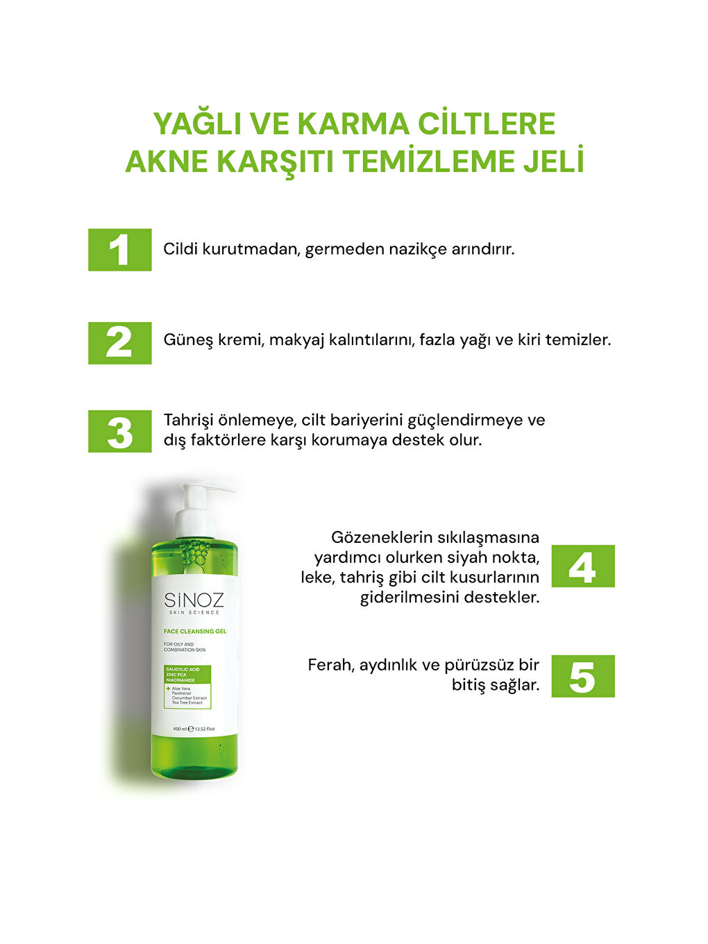 Yağlı Ve Karma Ciltler Için Sebum Dengeleyici Yüz Temizleme Jeli 400 Ml-1