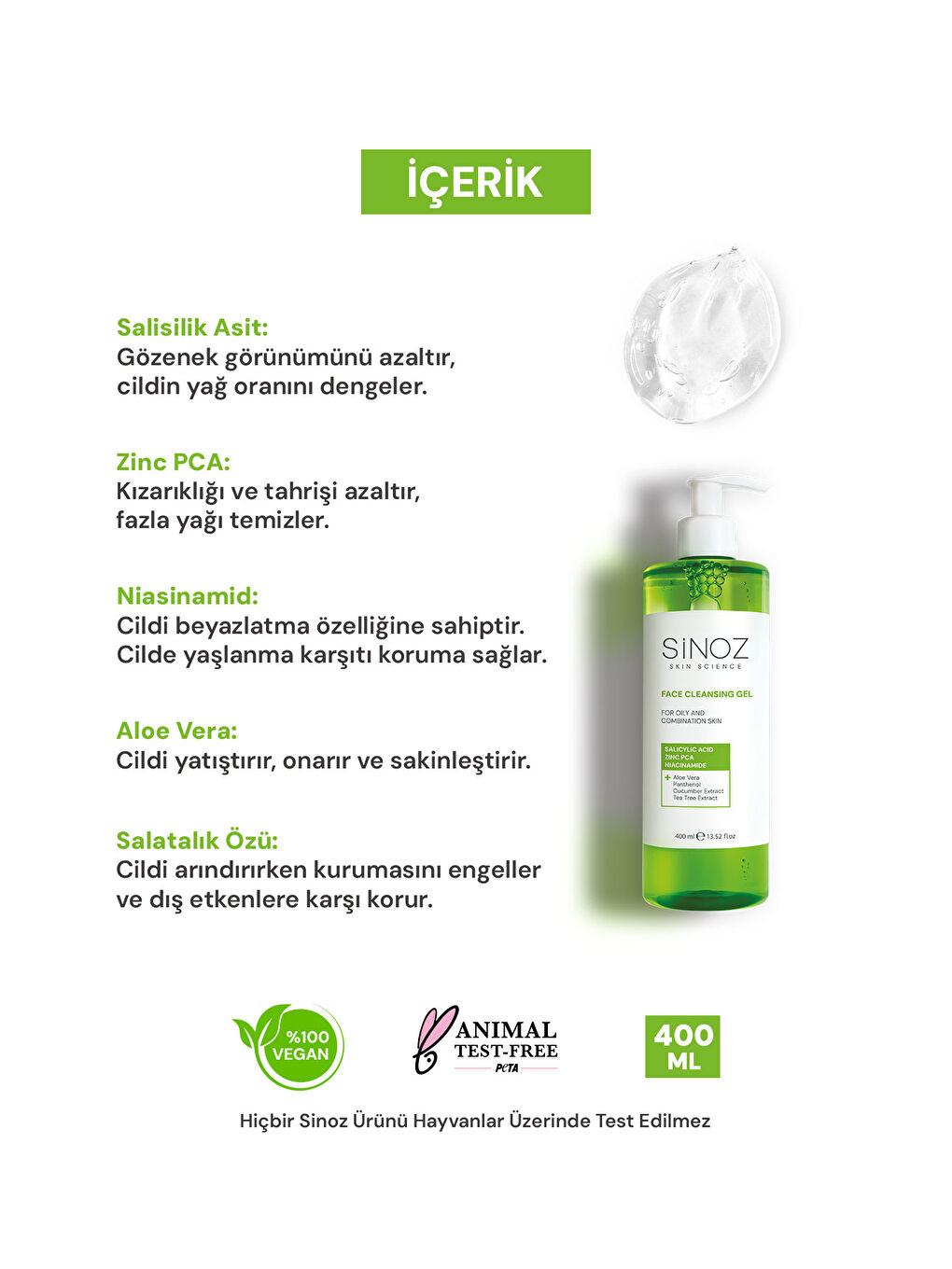 Yağlı Ve Karma Ciltler Için Sebum Dengeleyici Yüz Temizleme Jeli 400 Ml-2
