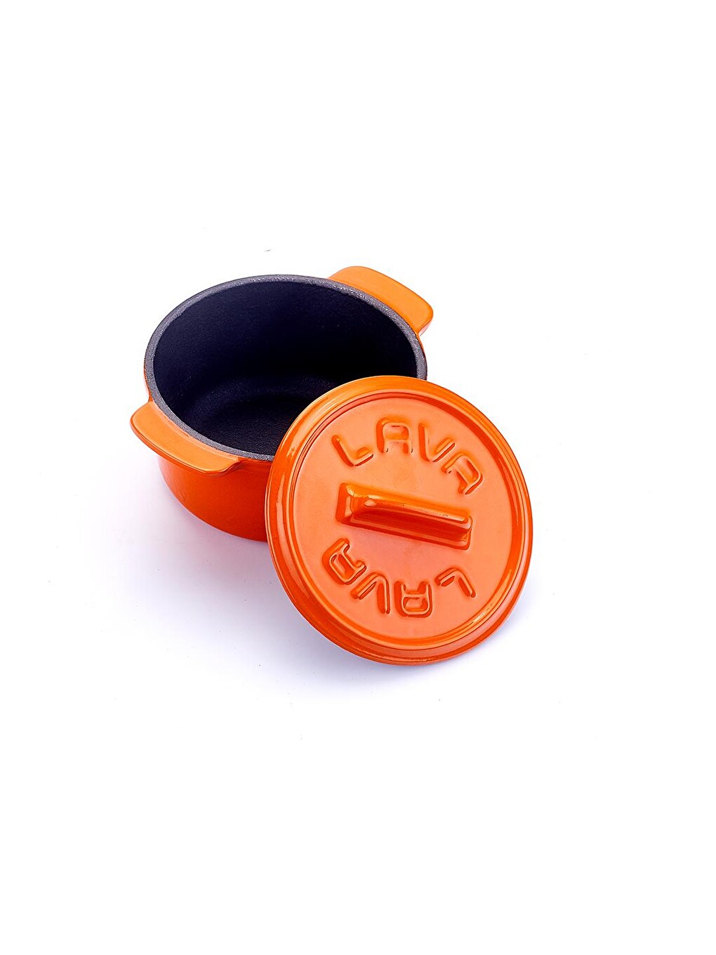 Turuncu Mini Tencere Folk Serisi Çap(ø)9 Cm.-3