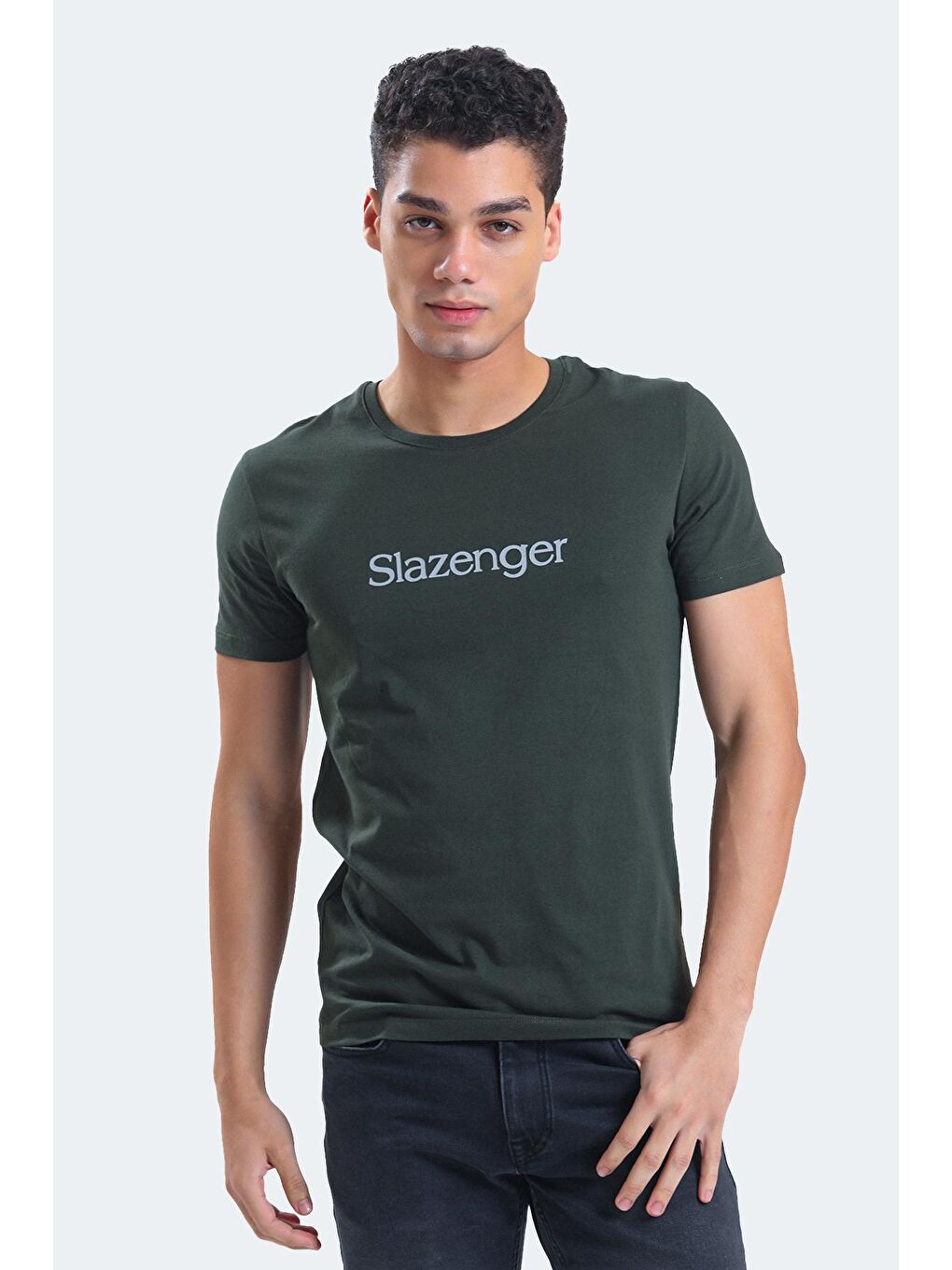 SLAZENGER Haki SABE I Erkek T-Shirt Haki