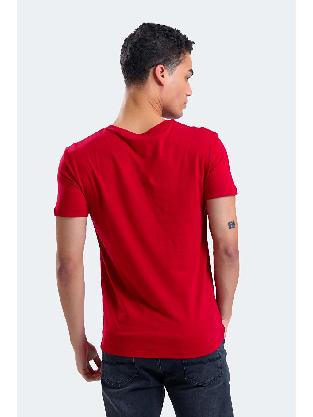 SLAZENGER Bordo SABE I Erkek T-Shirt Bordo - 1