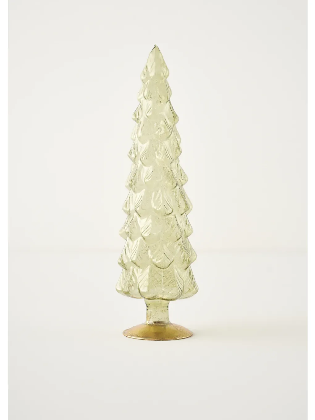 Bej Pine Tree Yılbaşı Dekoratif Obje Naturel (10x10x35 cm)