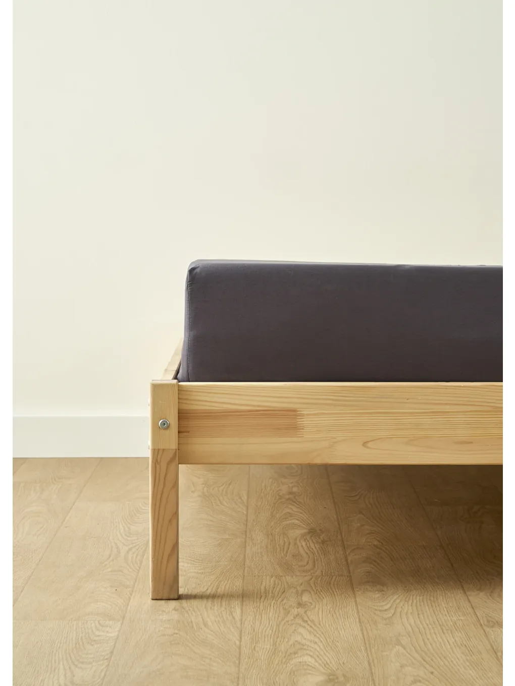 %100 Pamuk Saten Supreme Çift Kişilik Lastikli Çarşaf Antrasit(160x200x35 cm)