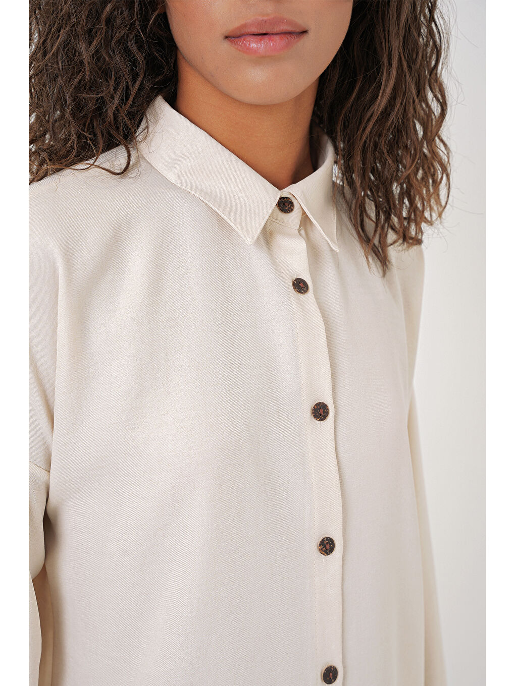 6622 Keten İkili Takım - Ekru-4