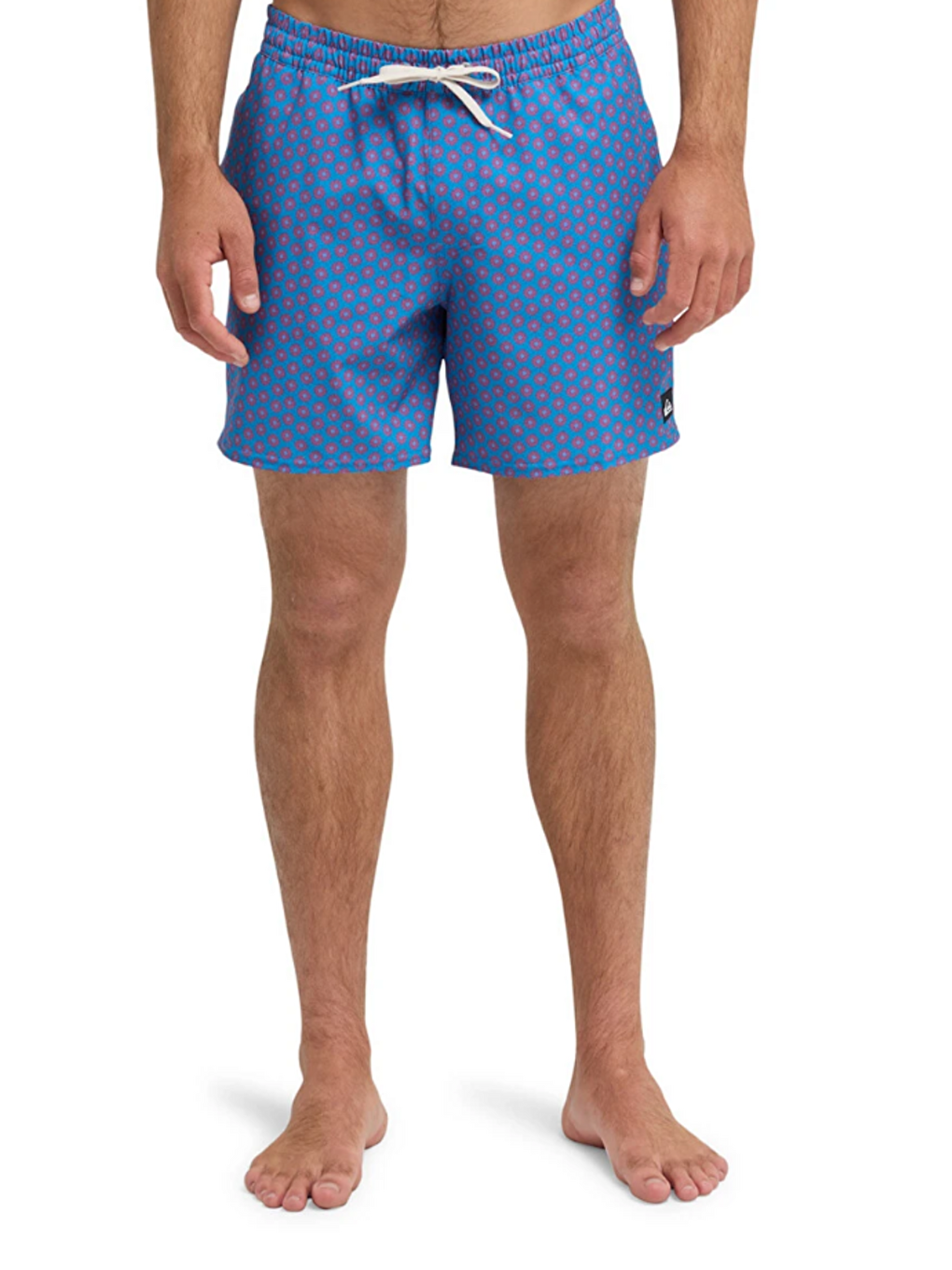 Stretch Printed Erkek Mavi Mayo