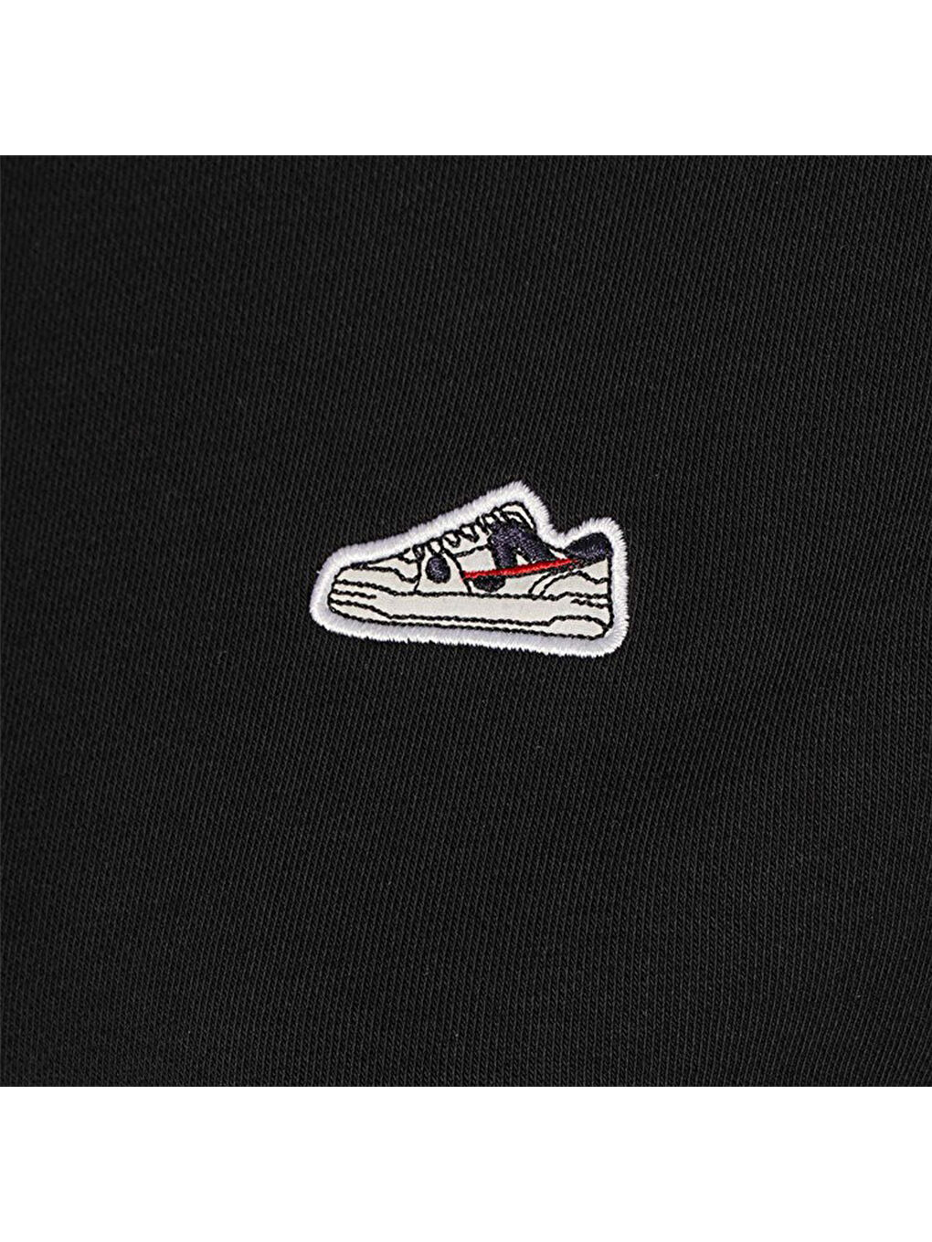 Elfin Kadın Siyah Bisiklet Yaka Sweatshirt-2