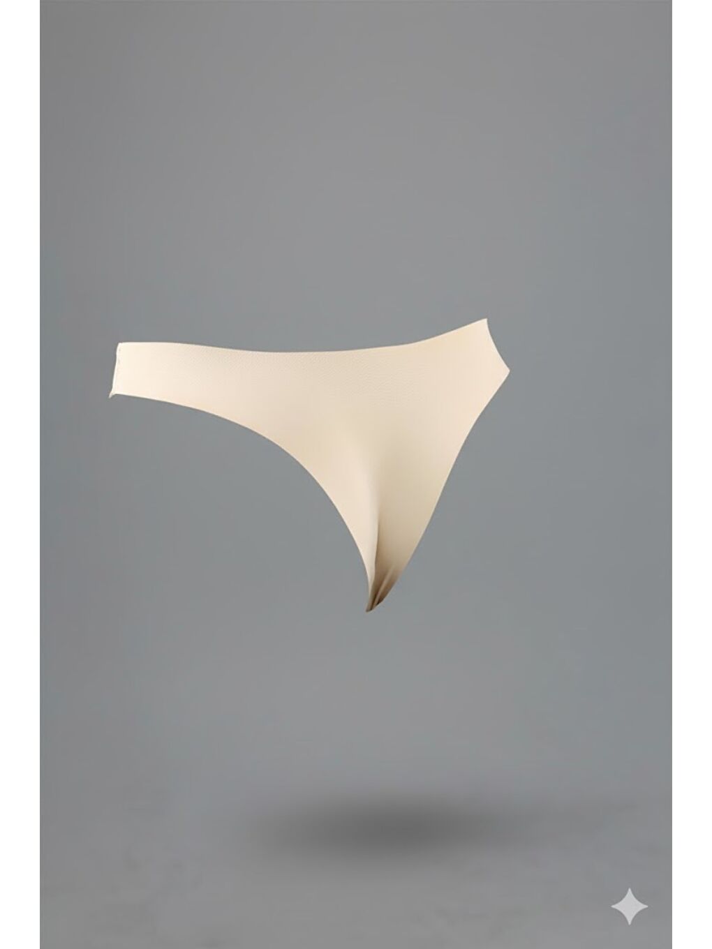 Bej Kaymaz Bel Lazer Brazilian Külot C19204 Ten-1