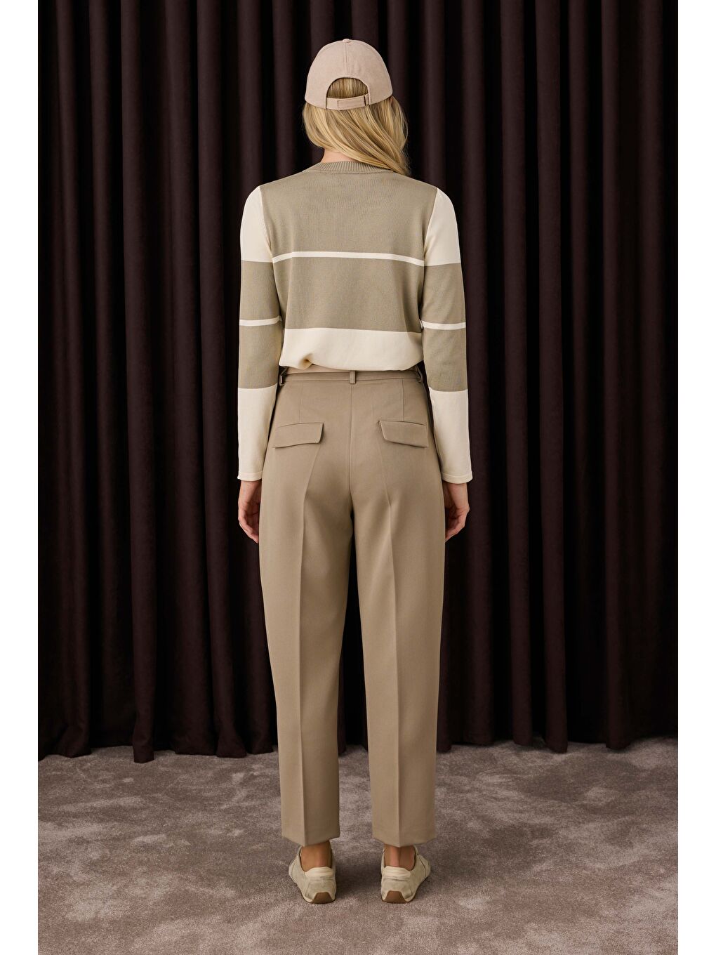 Bej Bloklu Kazak Vizon-Kemik-4