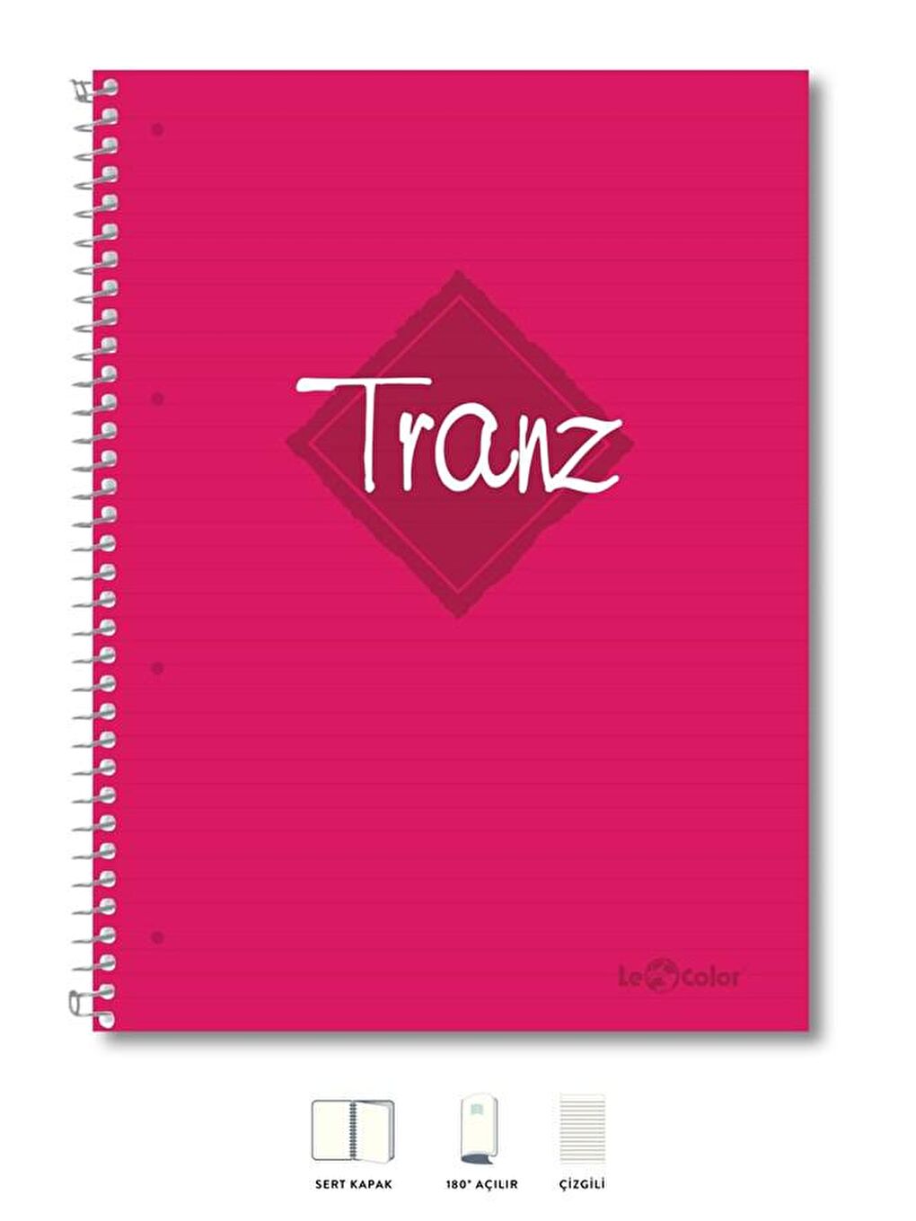 LE COLOR A5 Defter Çizgili 200 syf Pembe Tranz