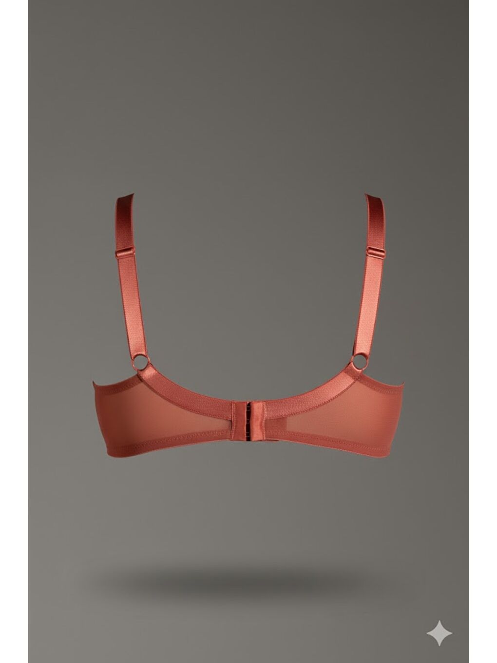 Kahverengi Dantelli Desteksiz Sütyen C18042 Kiremit-1