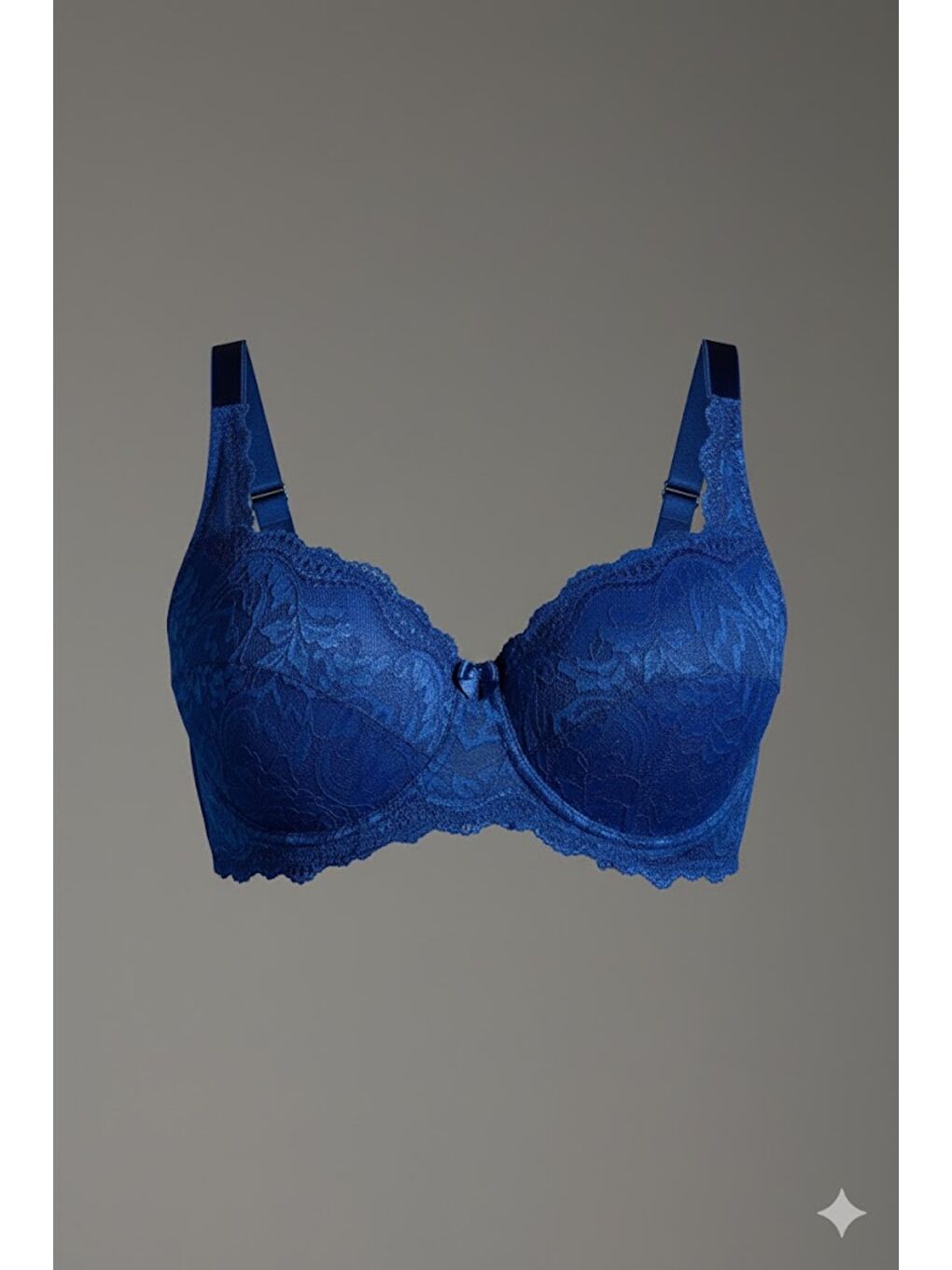 Mavi Dantelli Desteksiz Sütyen C18042 Saks