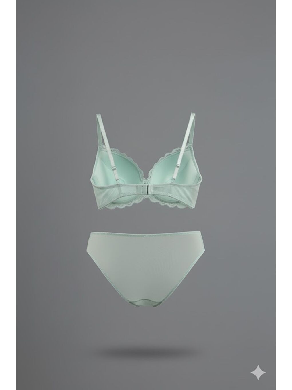 Destekli Sütyen Külot Takım C14158 Yeşil-1